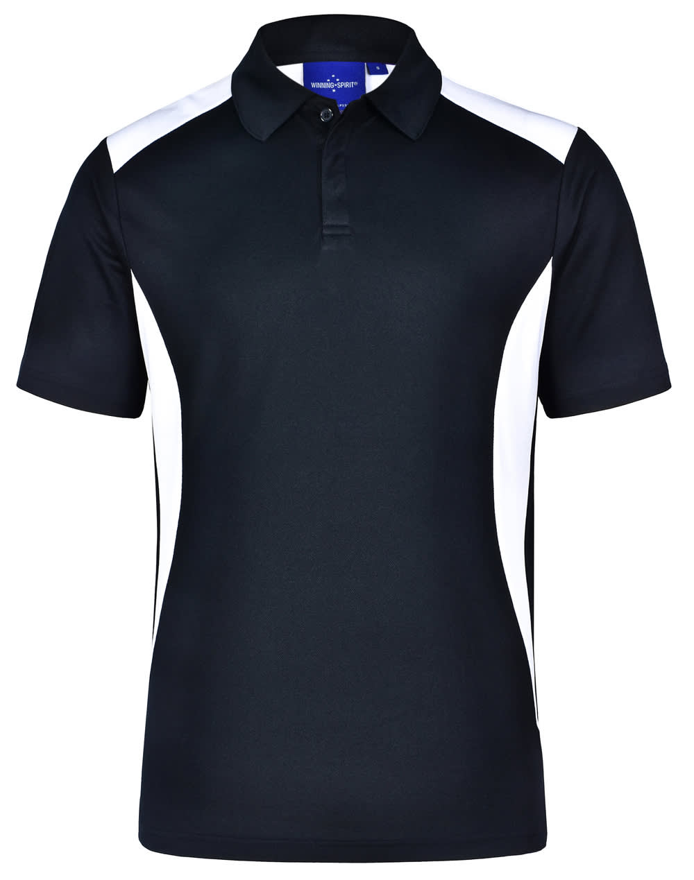 Mens TrueDry Contrast Short Sleeve Polo PS31 | Navy/White