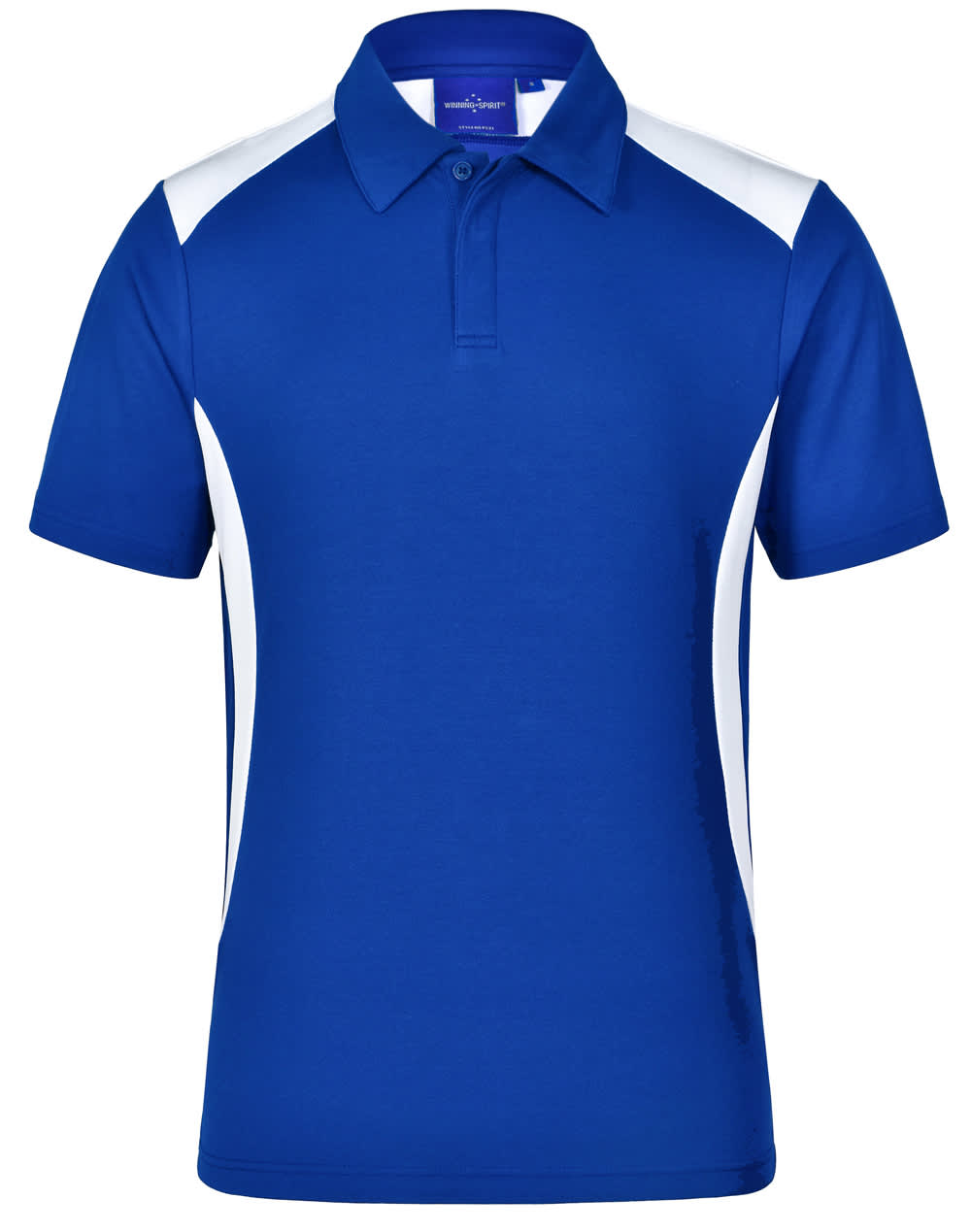 Mens TrueDry Contrast Short Sleeve Polo PS31 | Royal/White