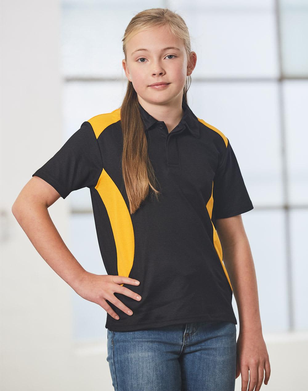 Kids TrueDry Contrast Short Sleeve Polo PS31K