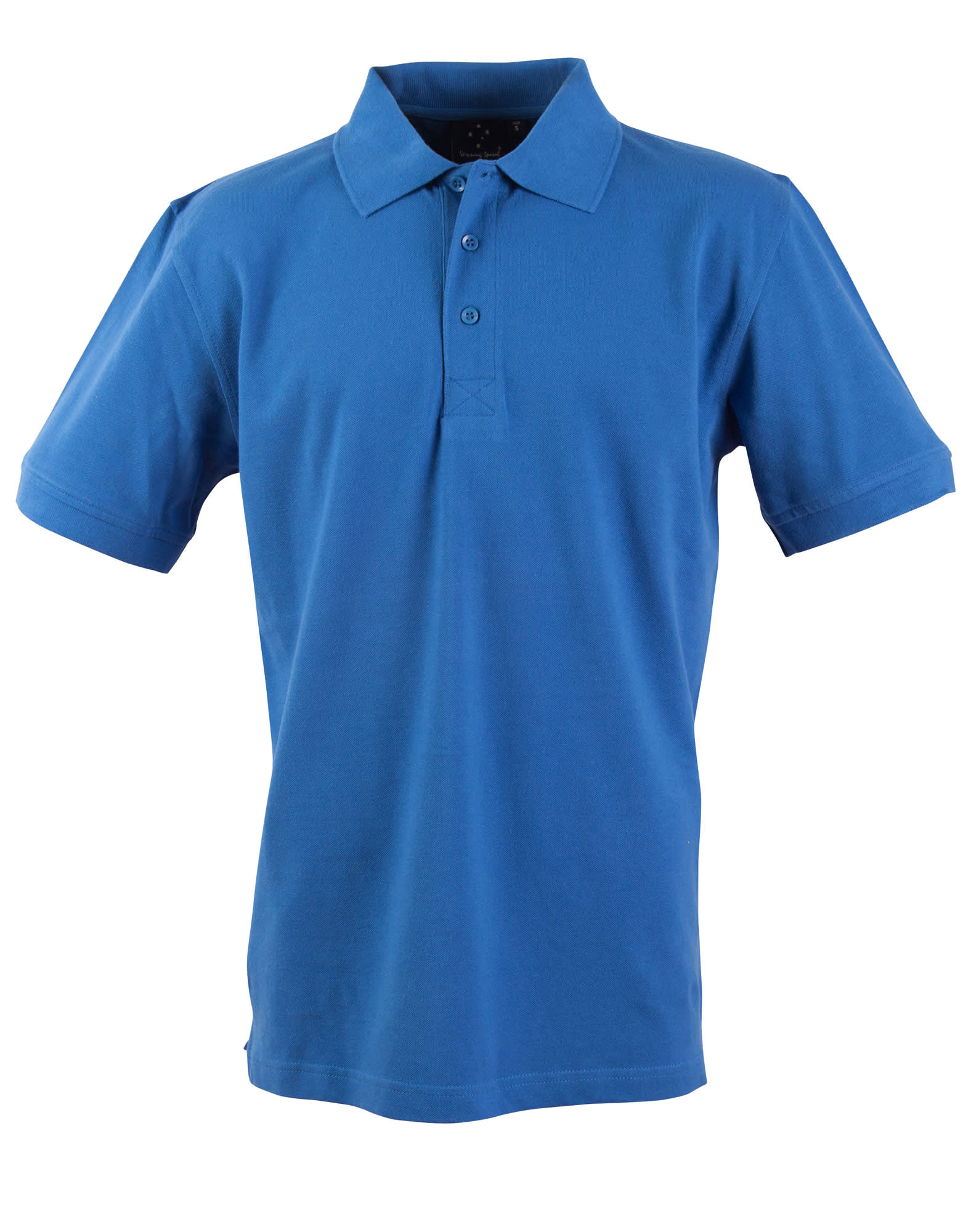 Mens Cotton Pique Knit Short Sleeve Polo PS39 | French Blue