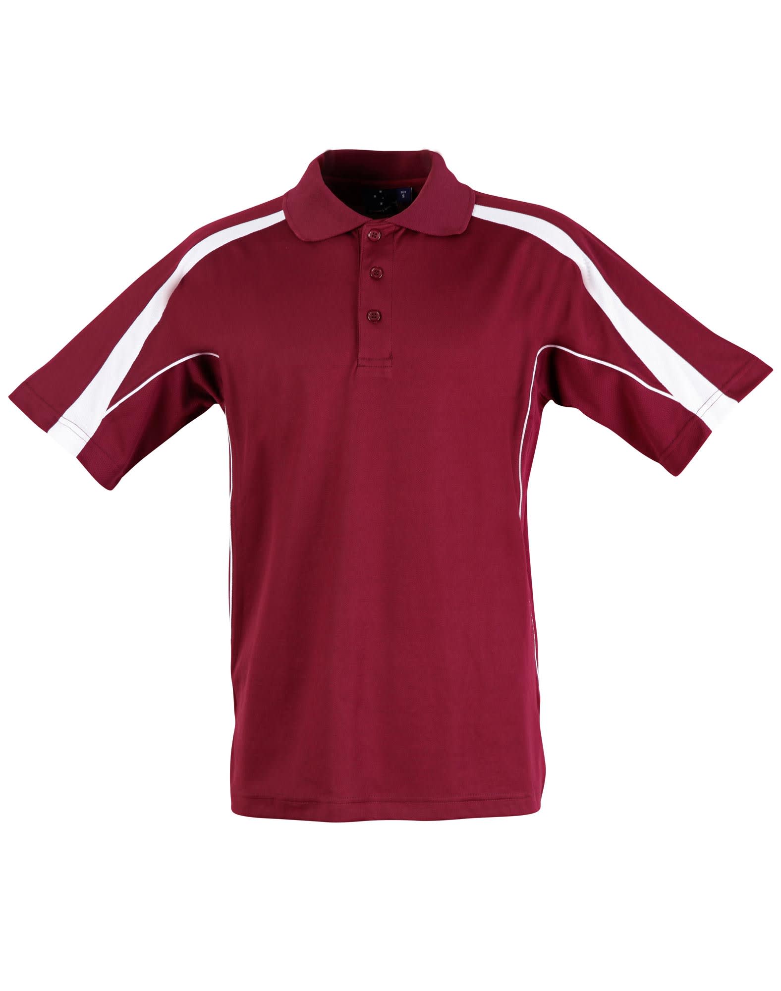 Kids TrueDry Fashion Short Sleeve Polo PS53K | Maroon/White