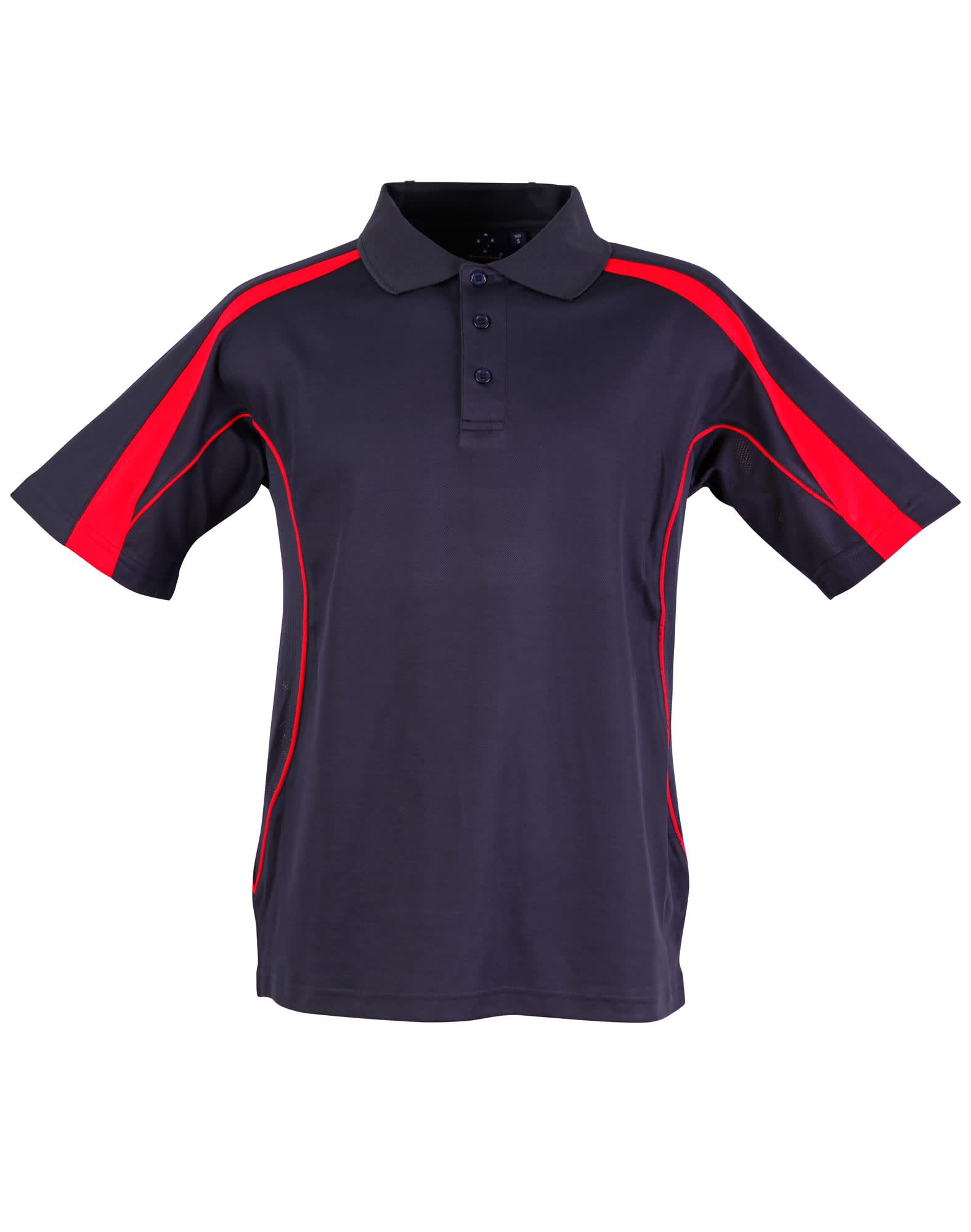 Kids TrueDry Fashion Short Sleeve Polo PS53K | Navy/Red