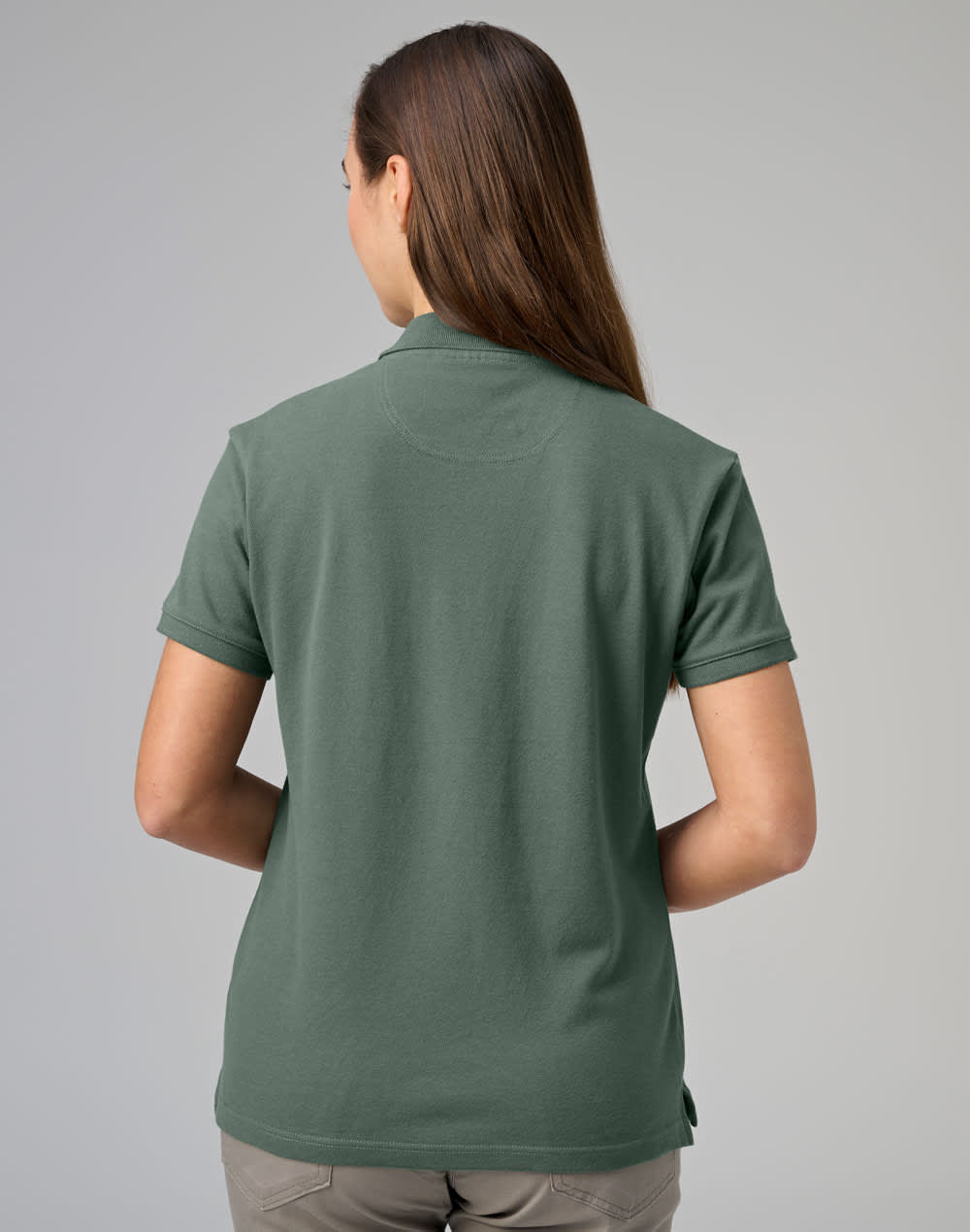 ladies cotton stretch polo SH-PS56