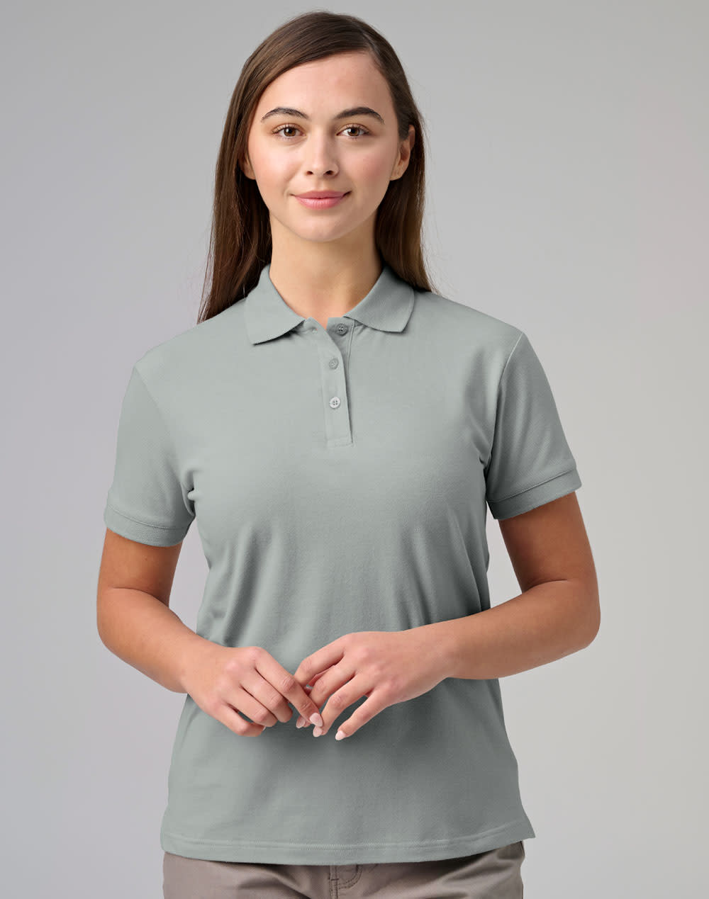 ladies cotton stretch polo SH-PS56