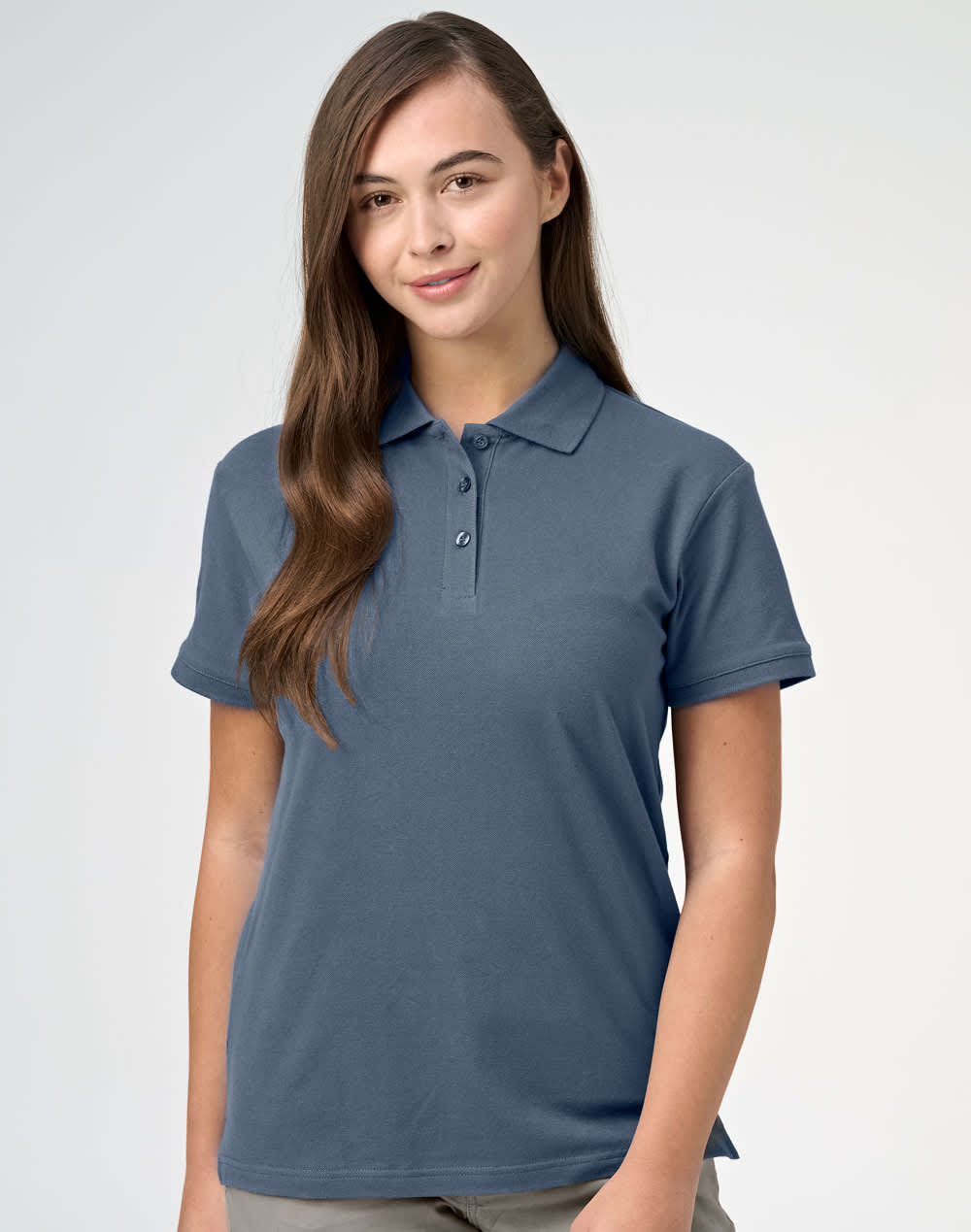 ladies cotton stretch polo SH-PS56