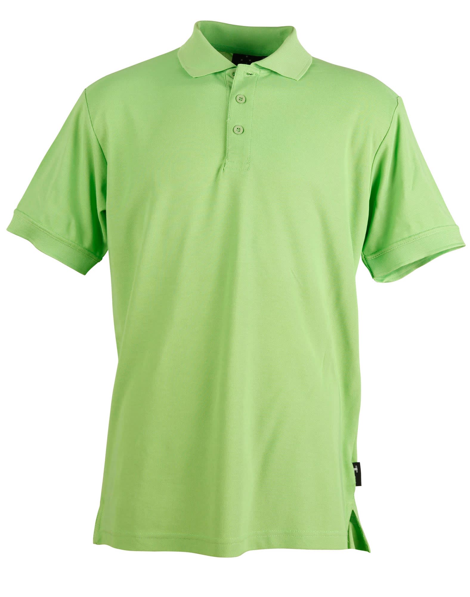 Mens TrueDry Solid Colour Short Sleeve Pique Polo PS63 | Apple Green