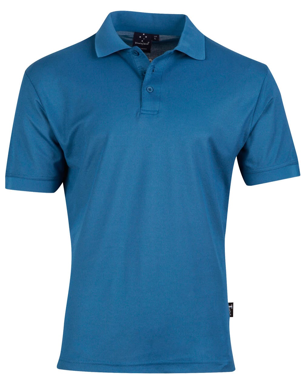 Mens TrueDry Solid Colour Short Sleeve Pique Polo PS63 | Cobalt Blue