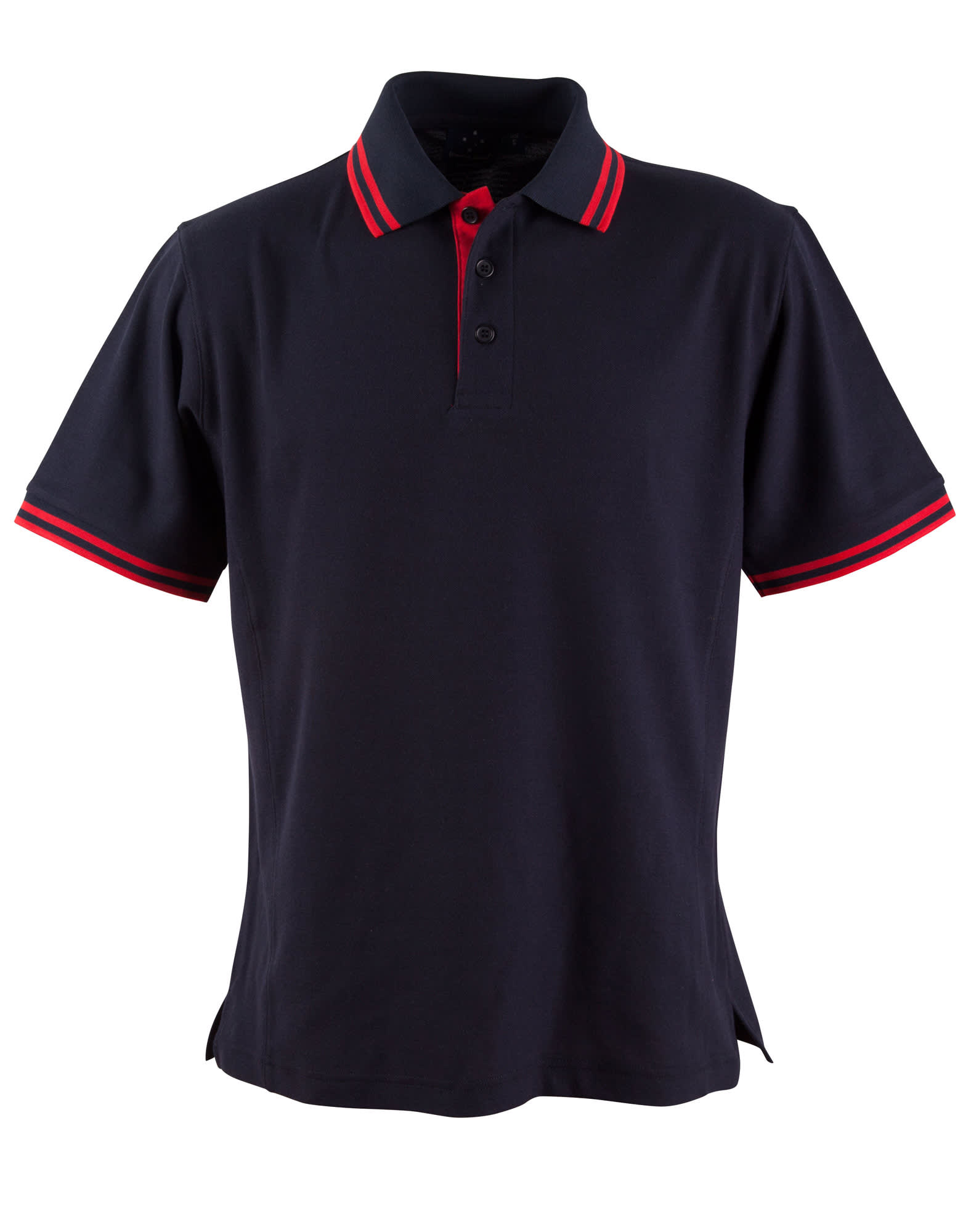 Kids TrueDry Pique Short Sleeve Polo PS65K | Navy/Red