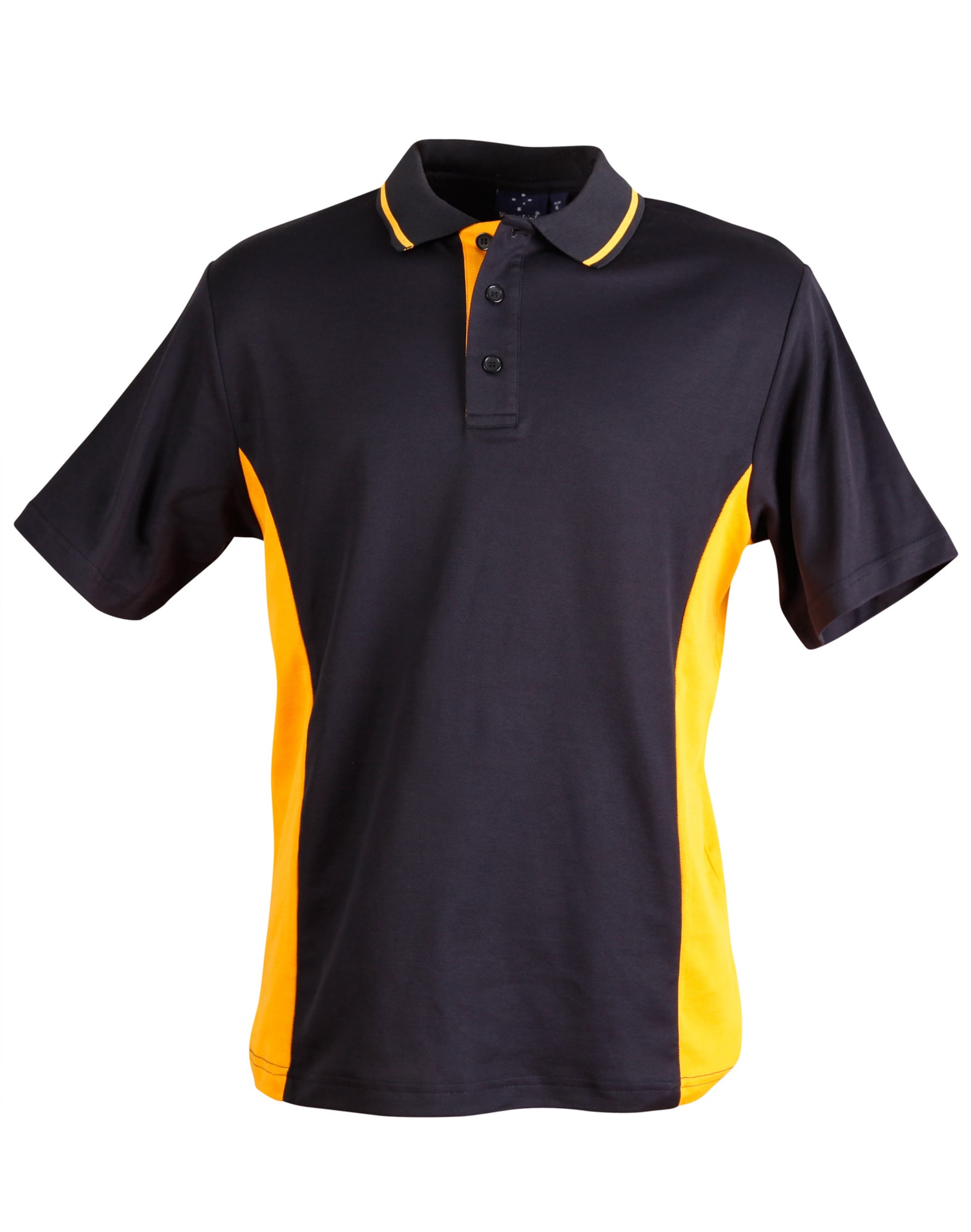 Kids TrueDry Contrast Short Sleeve Polo PS73K | Navy/Gold