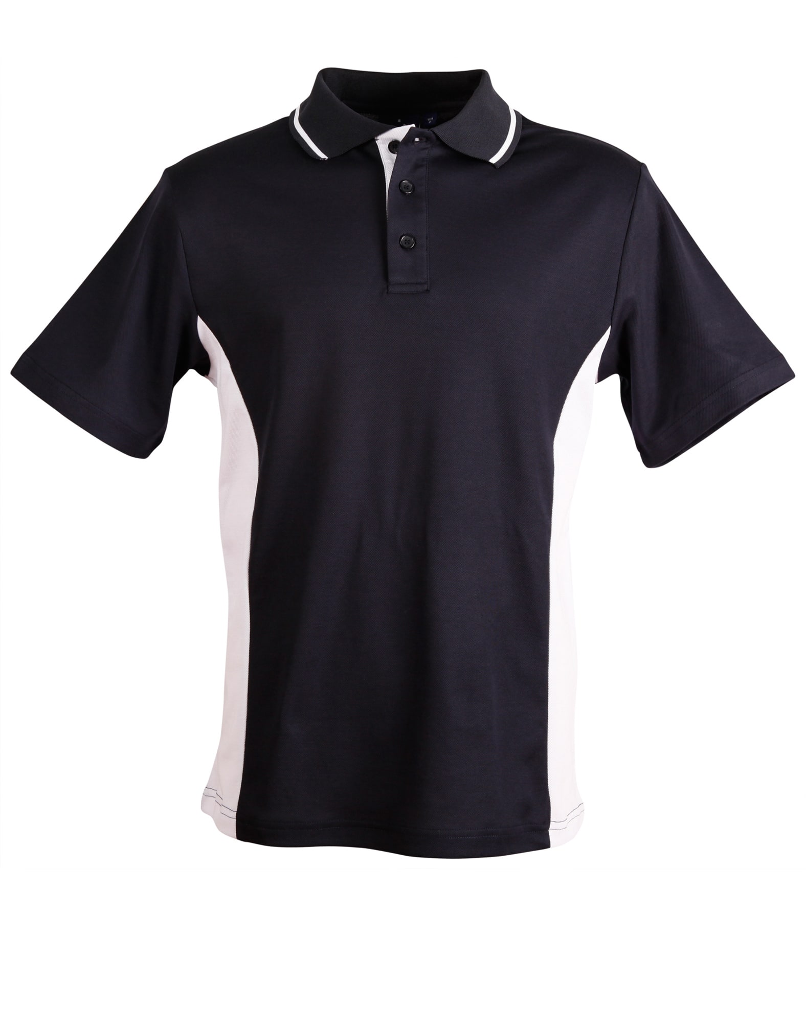 Kids TrueDry Contrast Short Sleeve Polo PS73K | Navy/White