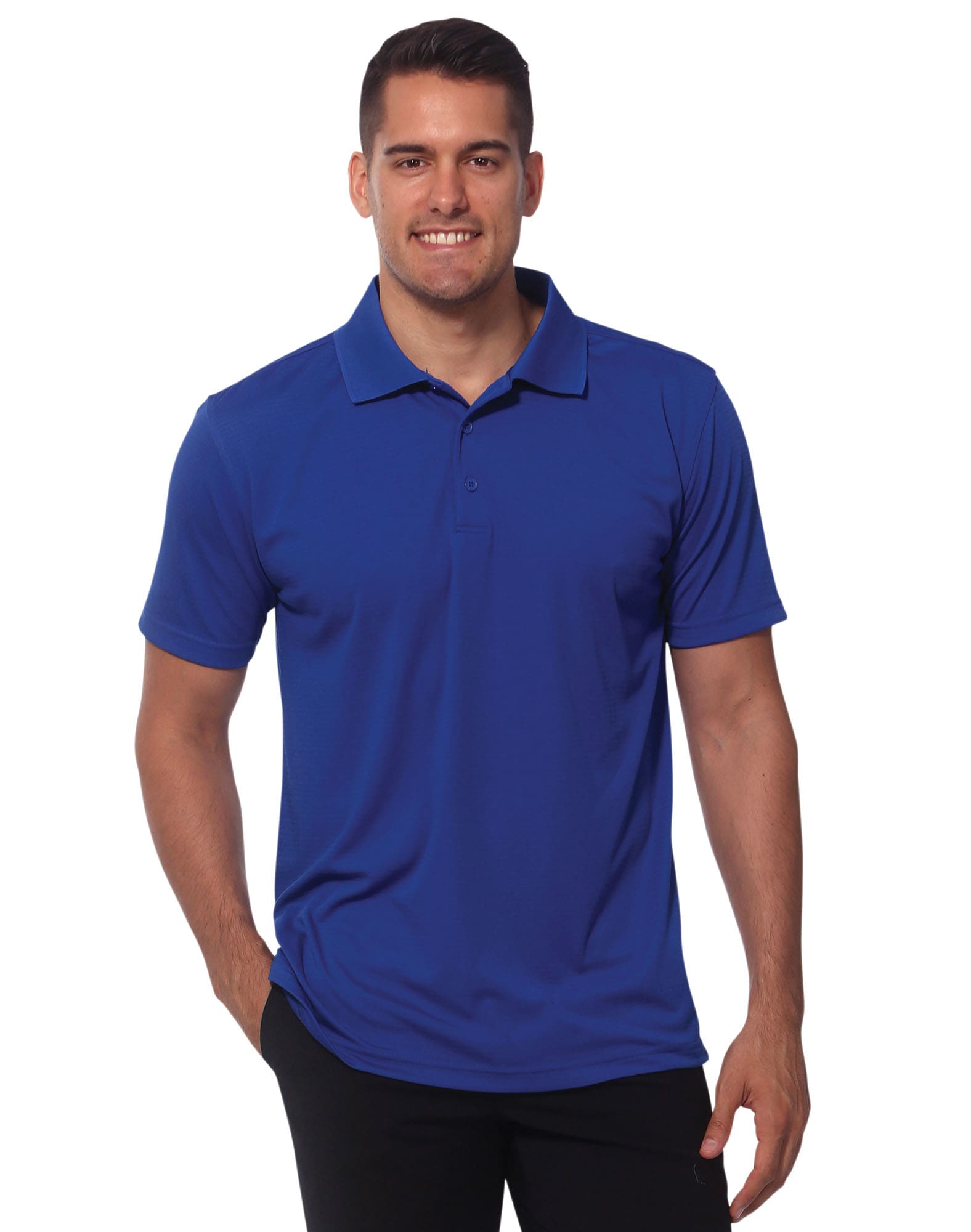 Mens CoolDry Textured Polo PS75 | 