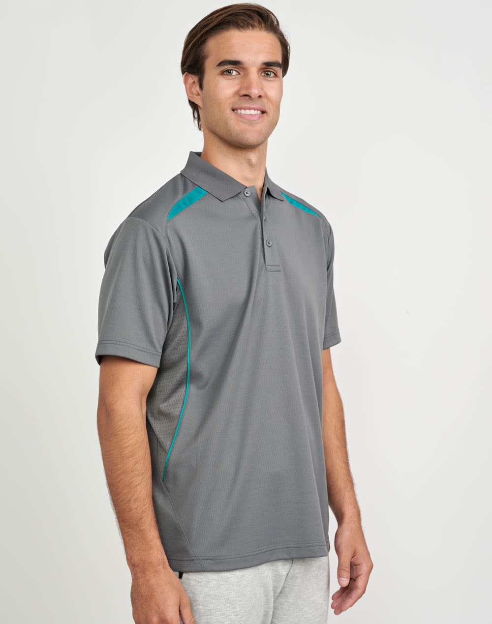 Men's Sustainable Poly/Cotton Contrast S/S Polo SH-PS93