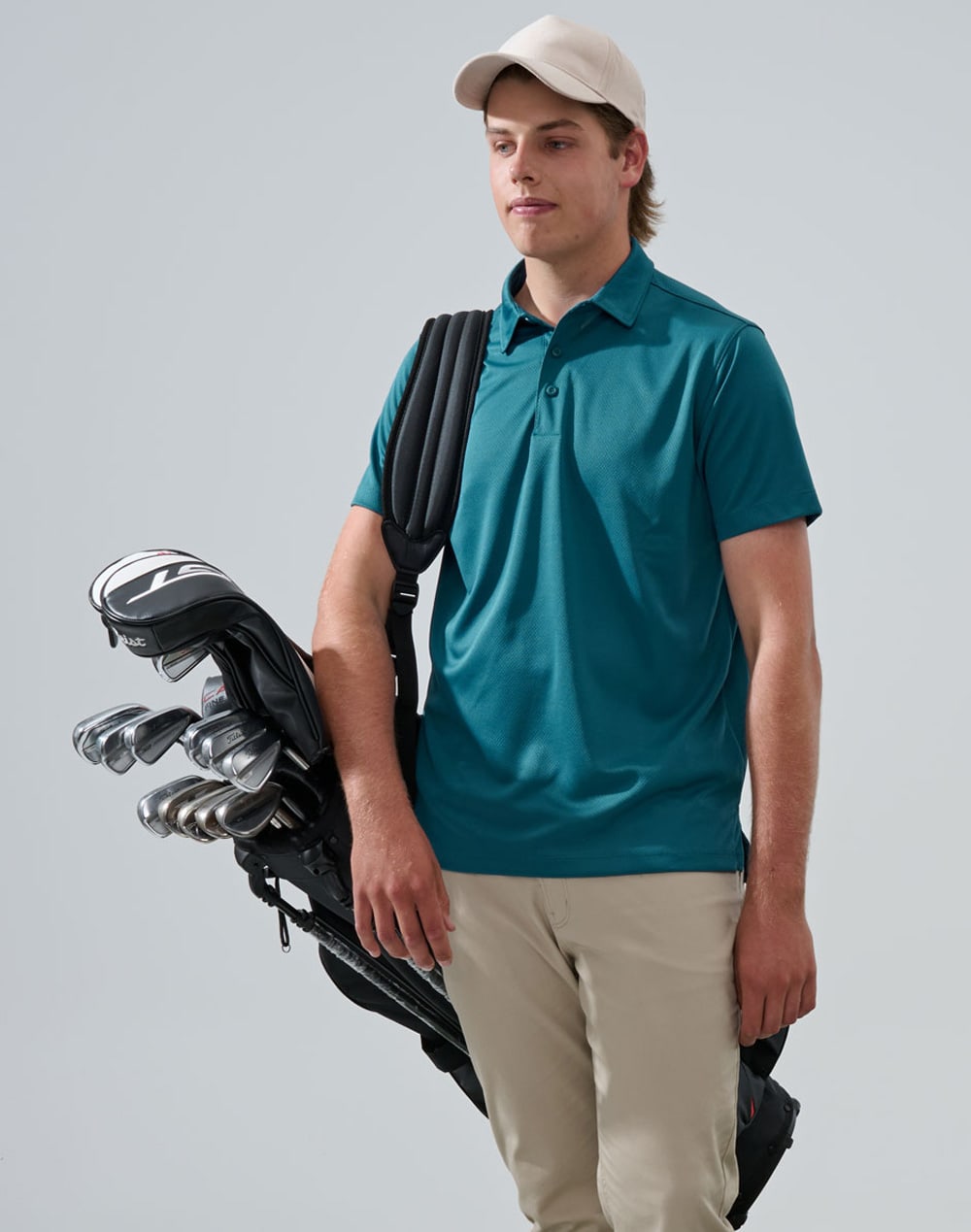 Men's Sustainable Jacquard Knit S/S Polo SH-PS95