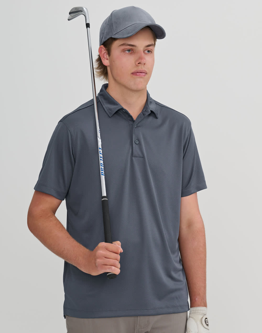 Men's Sustainable Jacquard Knit S/S Polo SH-PS95