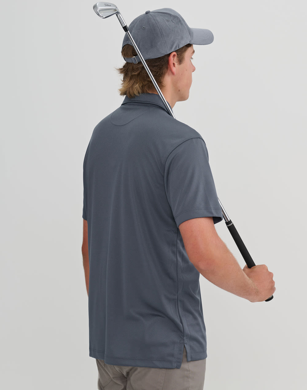 Men's Sustainable Jacquard Knit S/S Polo SH-PS95