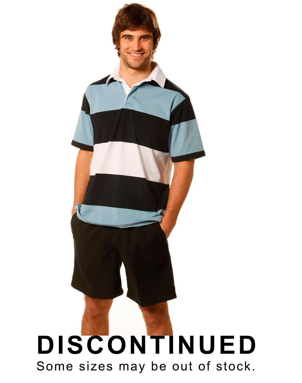 Men's short sleeve rugby top promotional product