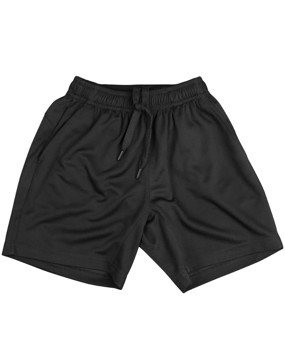 Kid's Bamboo Charcoal Sports Shorts SS05K | Black
