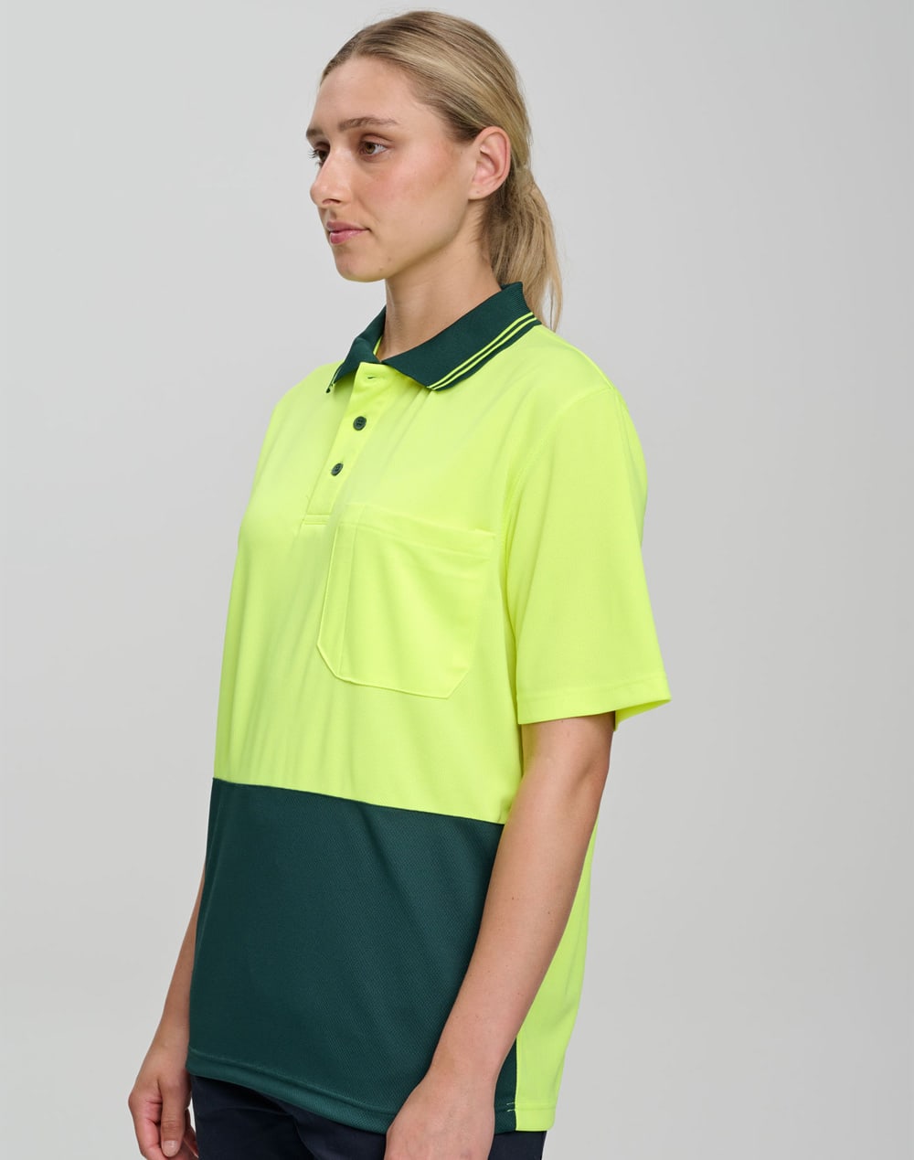 Hi-Vis cooldry safety polo S/S SH-SW01CD