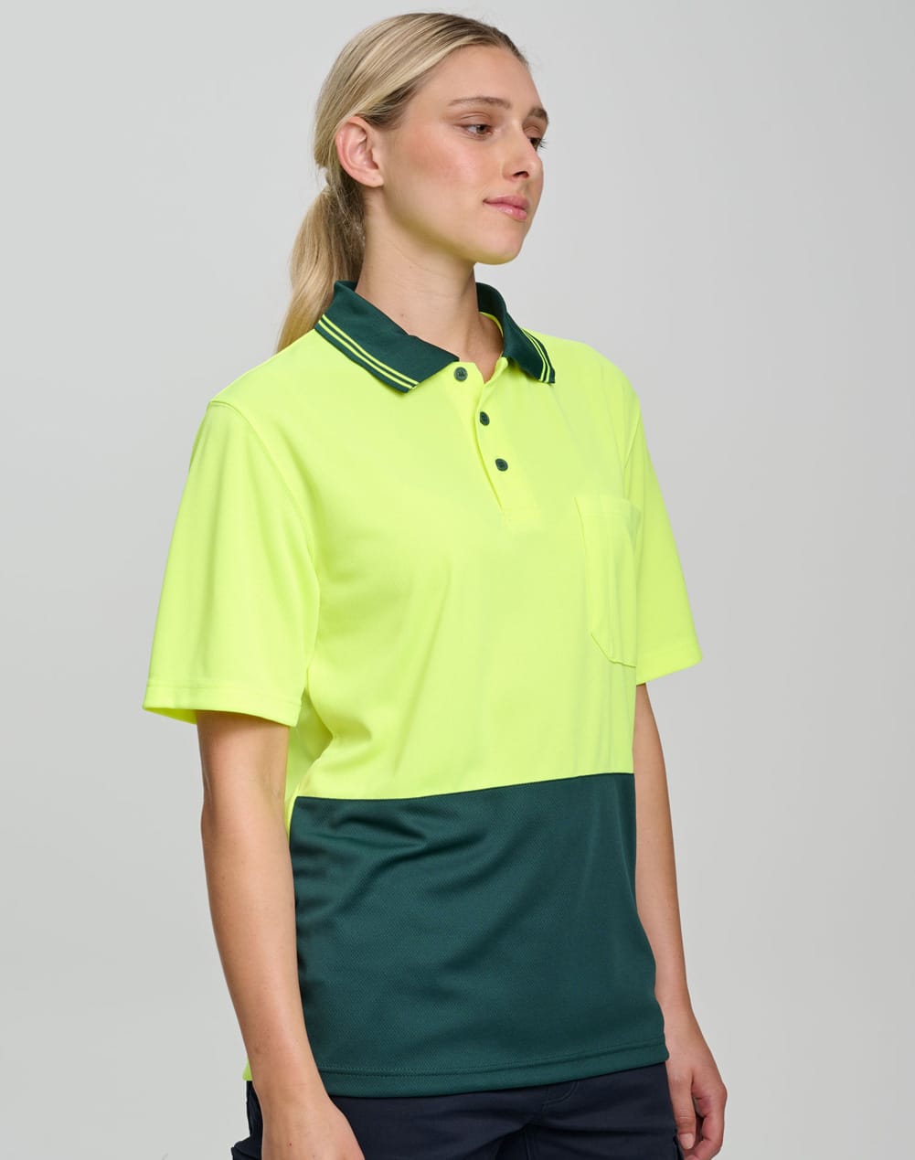 Hi-Vis cooldry safety polo S/S SH-SW01CD