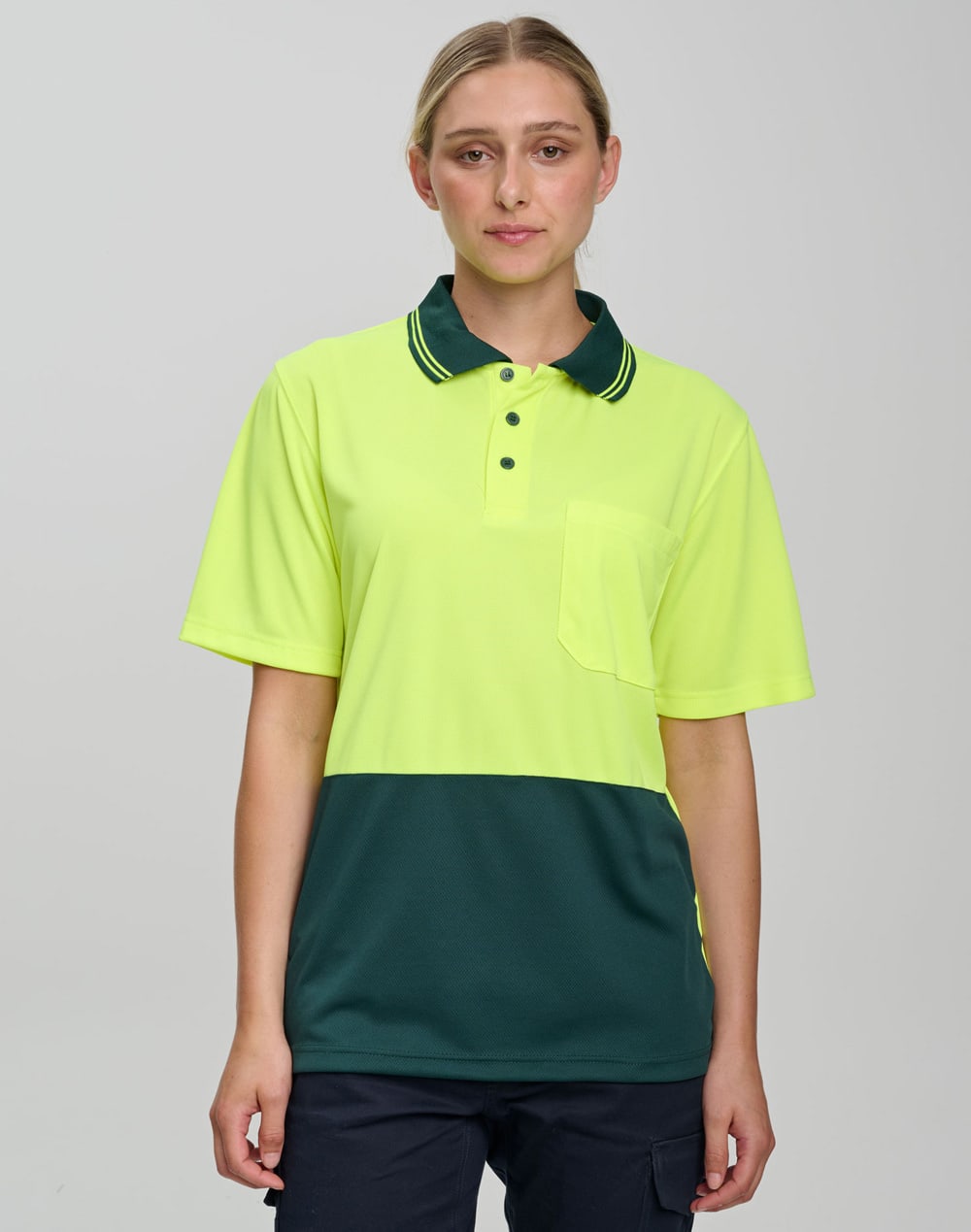 Hi-Vis cooldry safety polo S/S SH-SW01CD