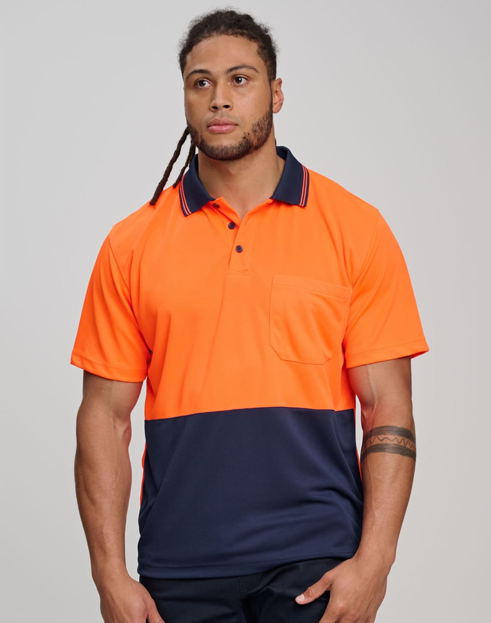 Hi-Vis cooldry safety polo S/S SH-SW01CD