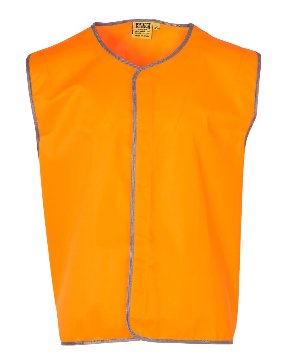 High Visibility Safety Vest SW02 | Fluoro Orange