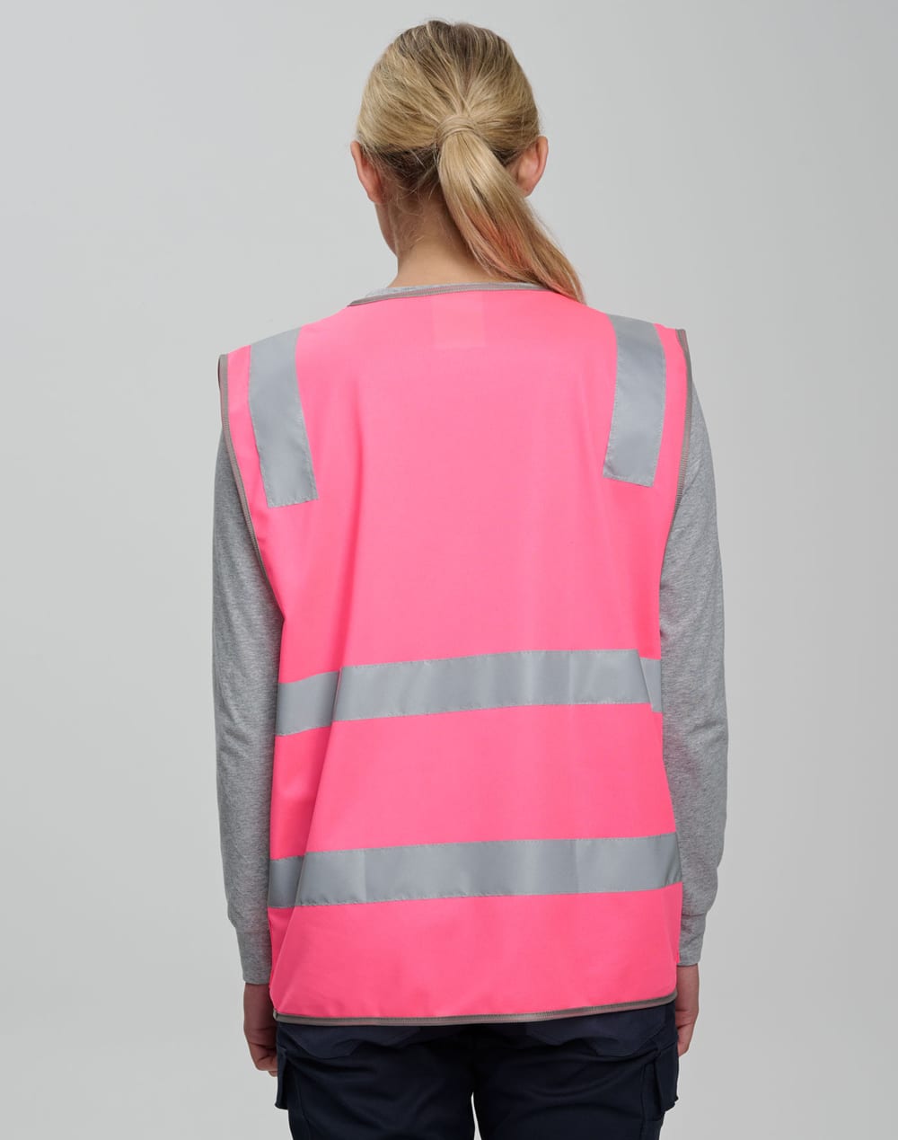 Hi Vis Safety Zip Vest With ID & Utility Pockets SH-SW04