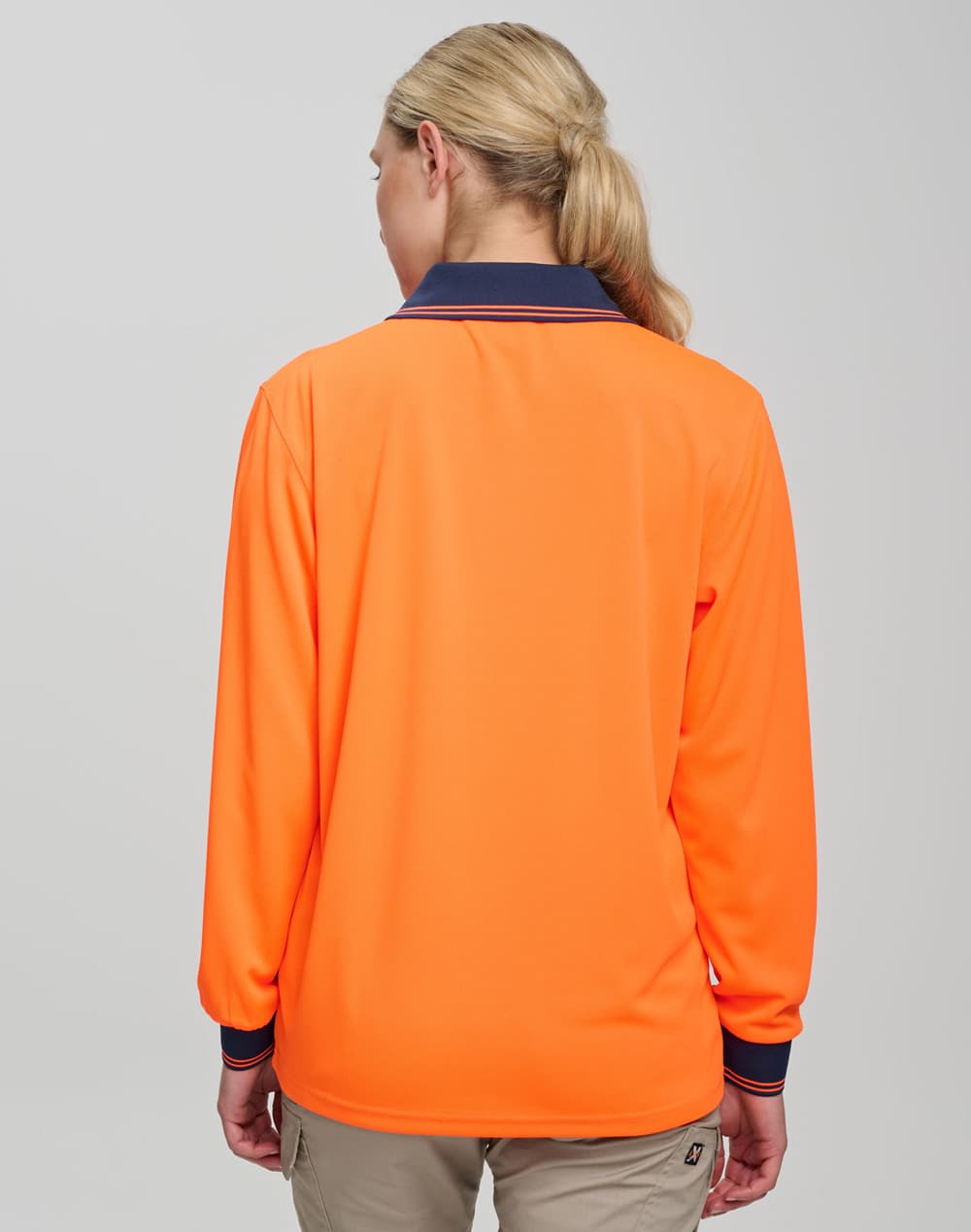Hi-Vis cooldry safety polo L/S SH-SW05CD