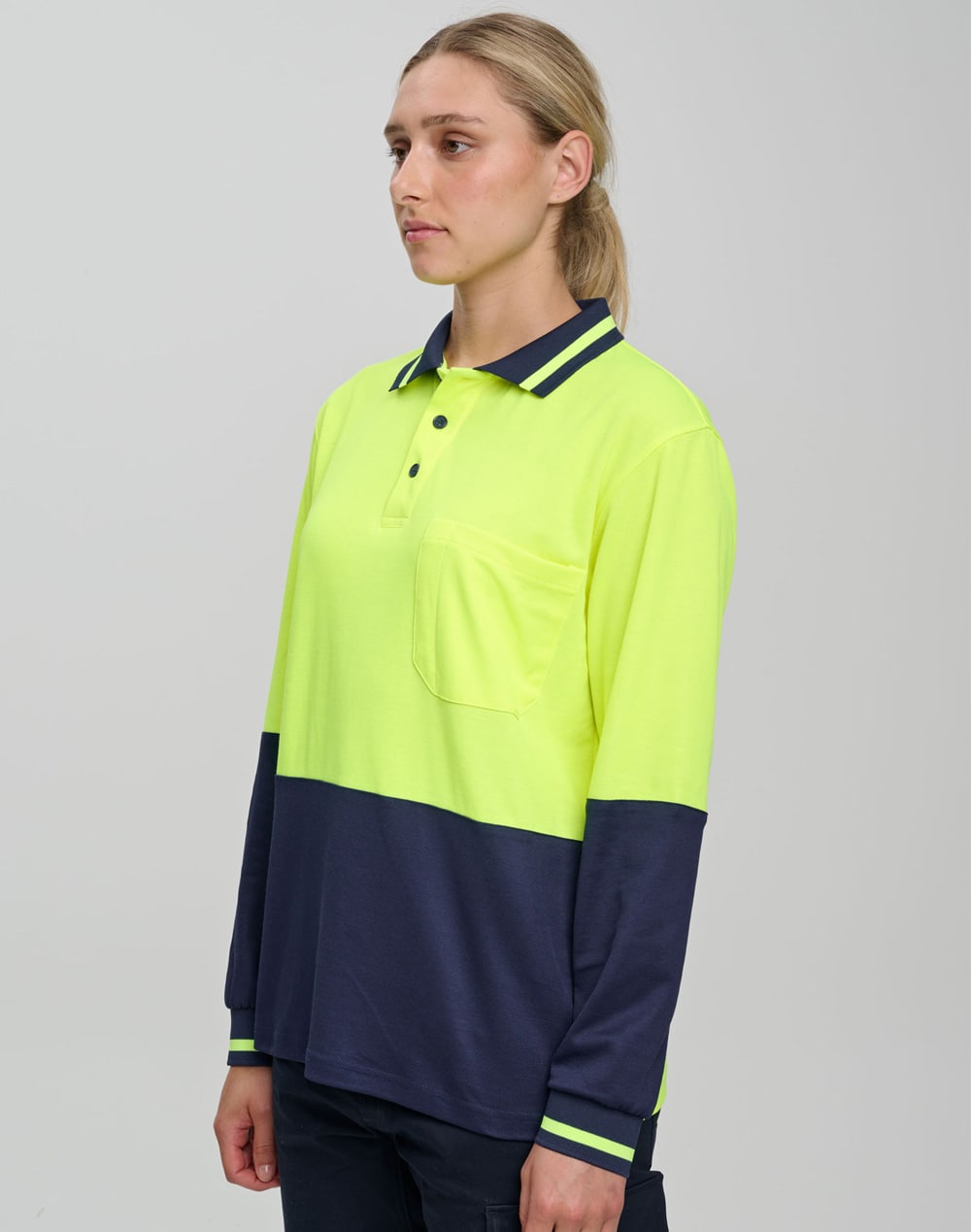 Hi-Vis truedry safety polo L/S SH-SW11