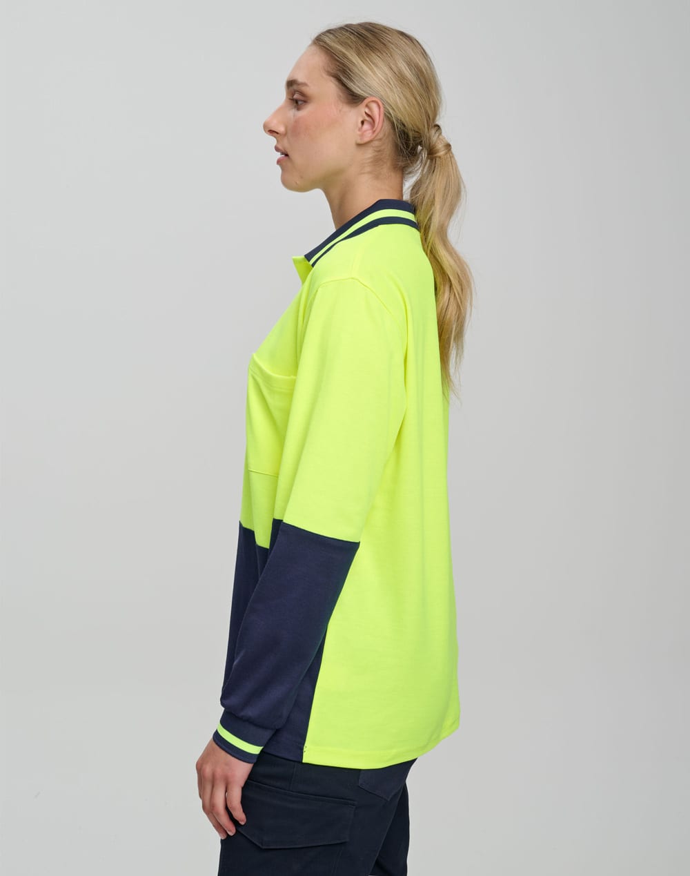 Hi-Vis truedry safety polo L/S SH-SW11