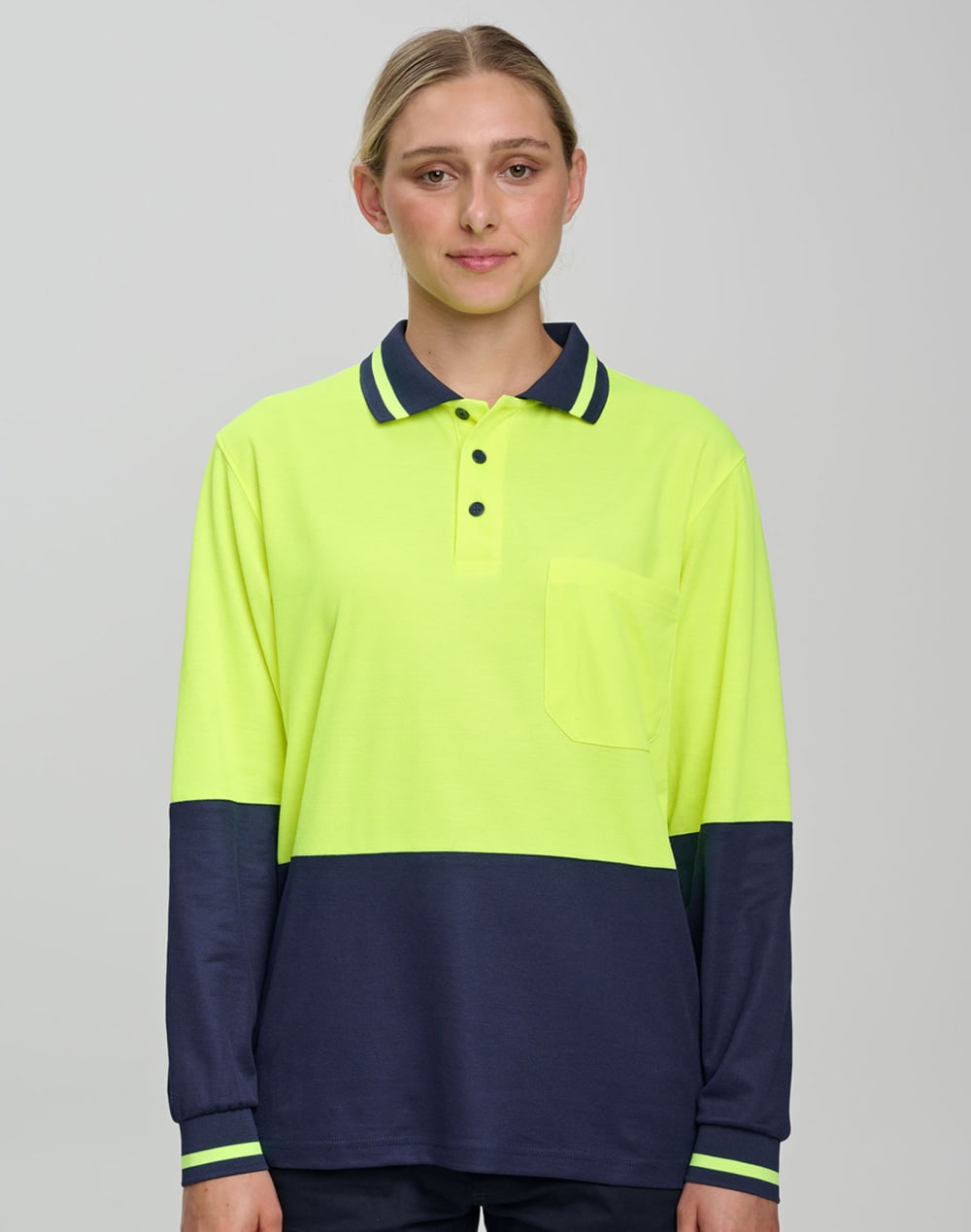 Hi-Vis truedry safety polo L/S SH-SW11