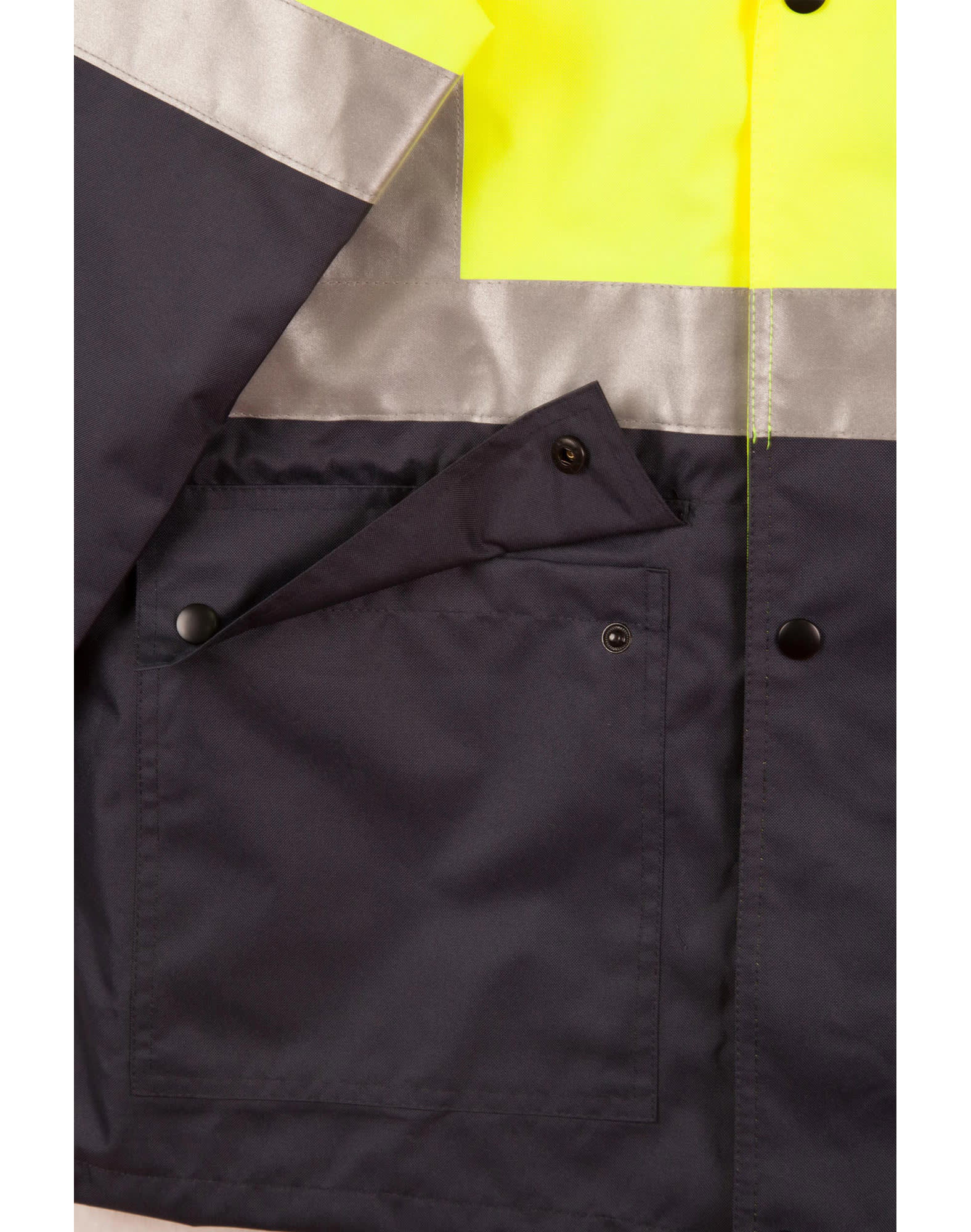 Hi-Vis Two Tone Rain Proof Safety Jacket With Mesh Lining and 3M Scotchlite Reflective Tapes SW18A | 