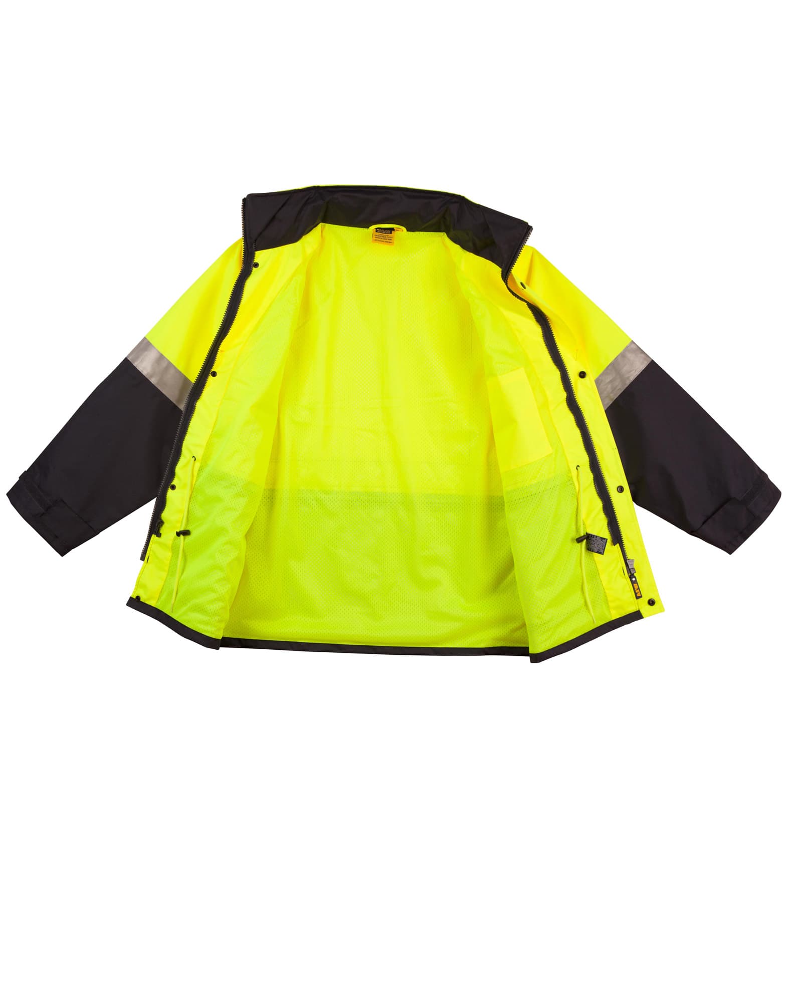 Hi-Vis Two Tone Rain Proof Safety Jacket With Mesh Lining and 3M Scotchlite Reflective Tapes SW18A | 