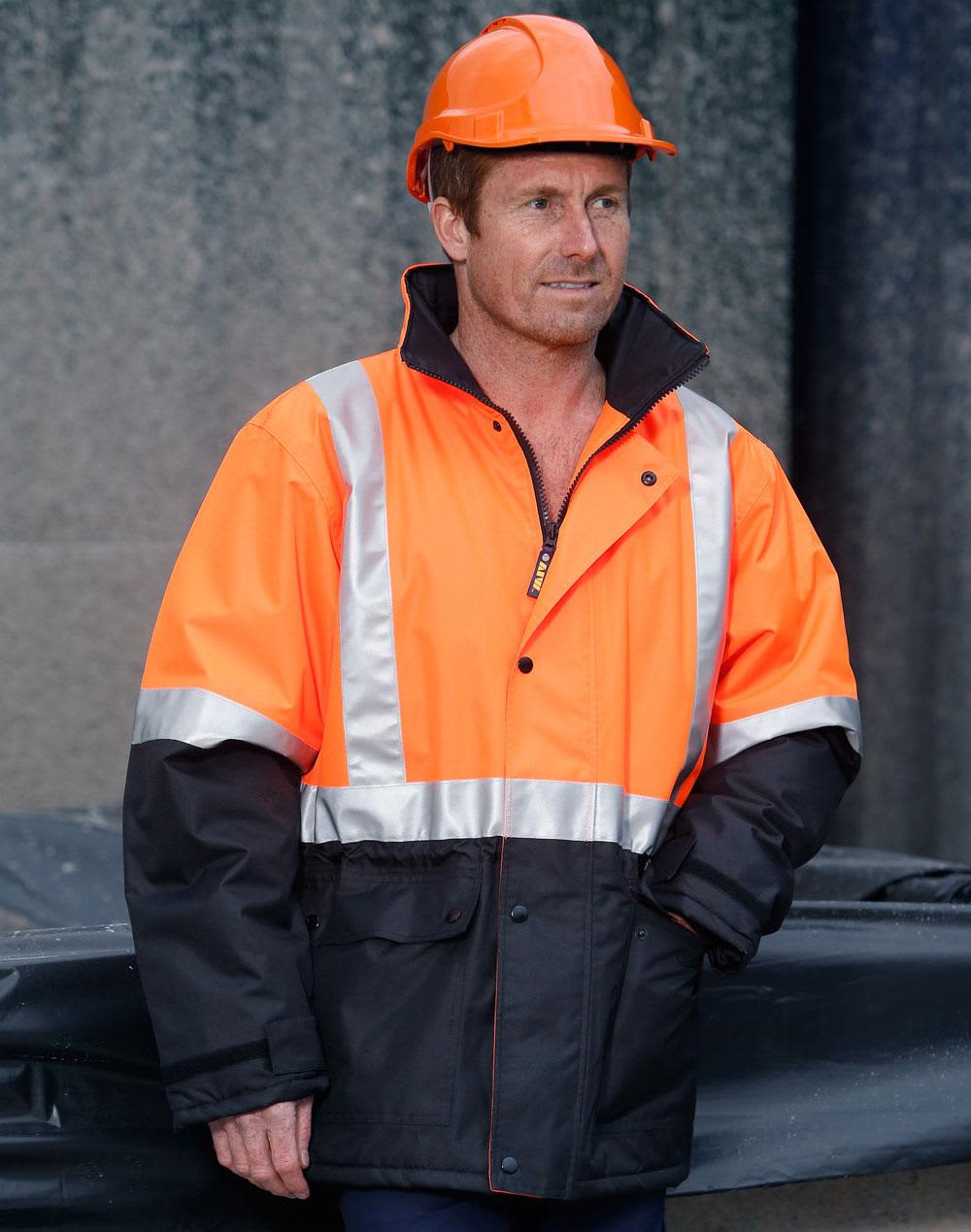 High Visibility Two Tone Softshell Jacket with 3M Reflective Tapes SW28A