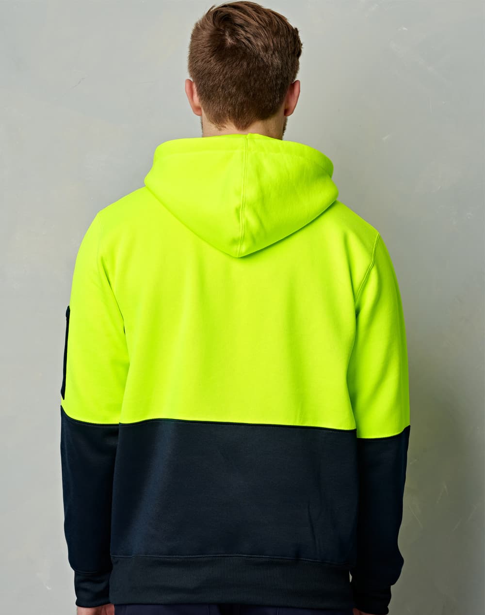 Adults Hi-Vis Two Tone Kangaroo Pocket Hoodie SW38 | 