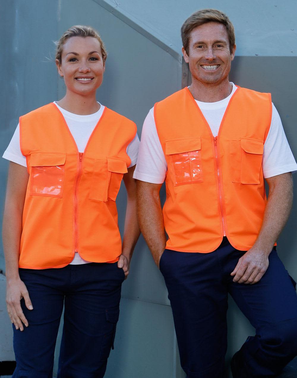 High Visibility Safety Vest with chest pockets SW41