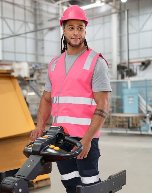 Hi Vis Safety Vest With Shoulder Reflective Tapes SH-SW43