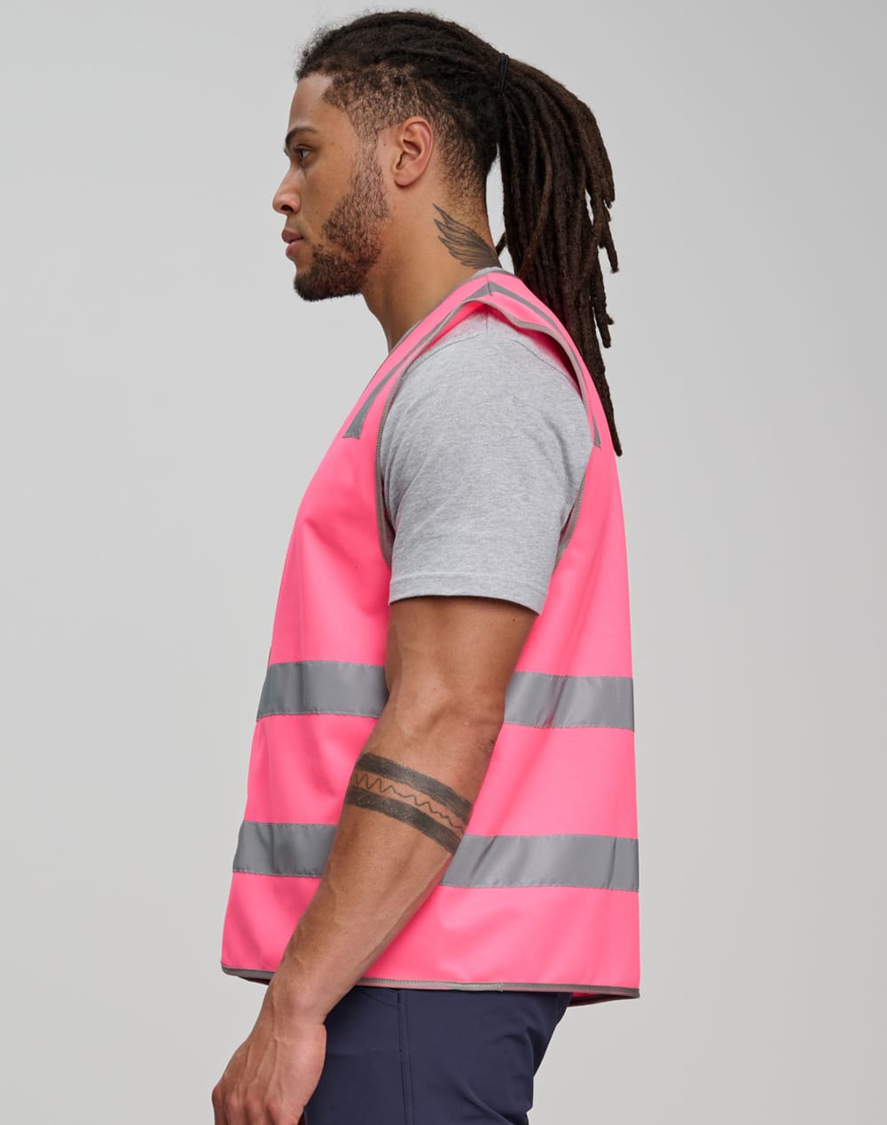 Hi Vis Safety Vest With Shoulder Reflective Tapes SH-SW43