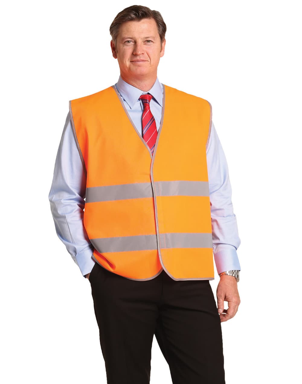 Hi-Vis Safety Vest With Reflective Tapes SW44