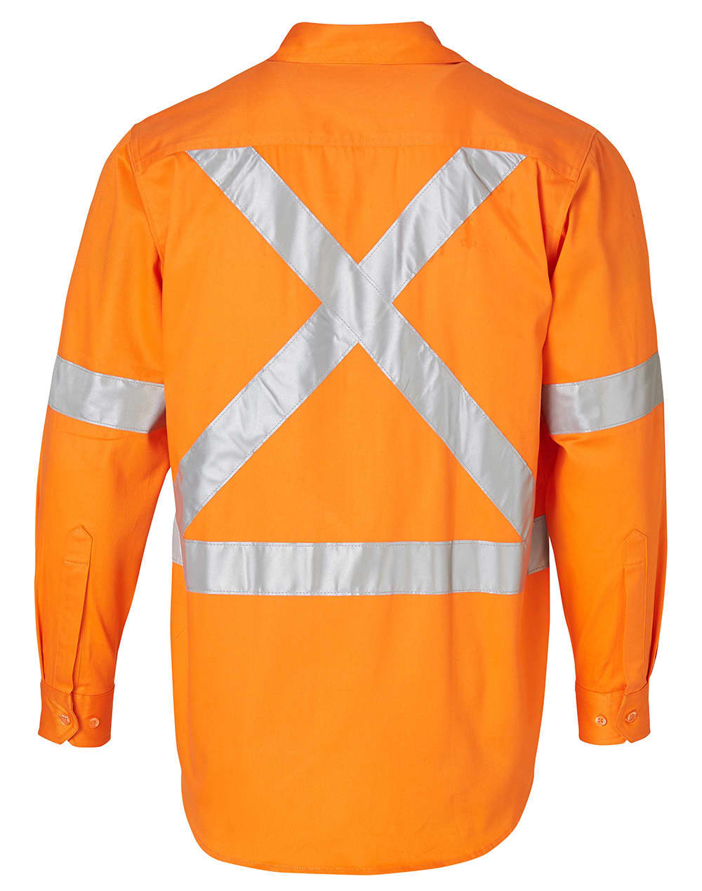 Mens High Visibility Regular Weight Long Sleeve Drill Shirt SW56 | 