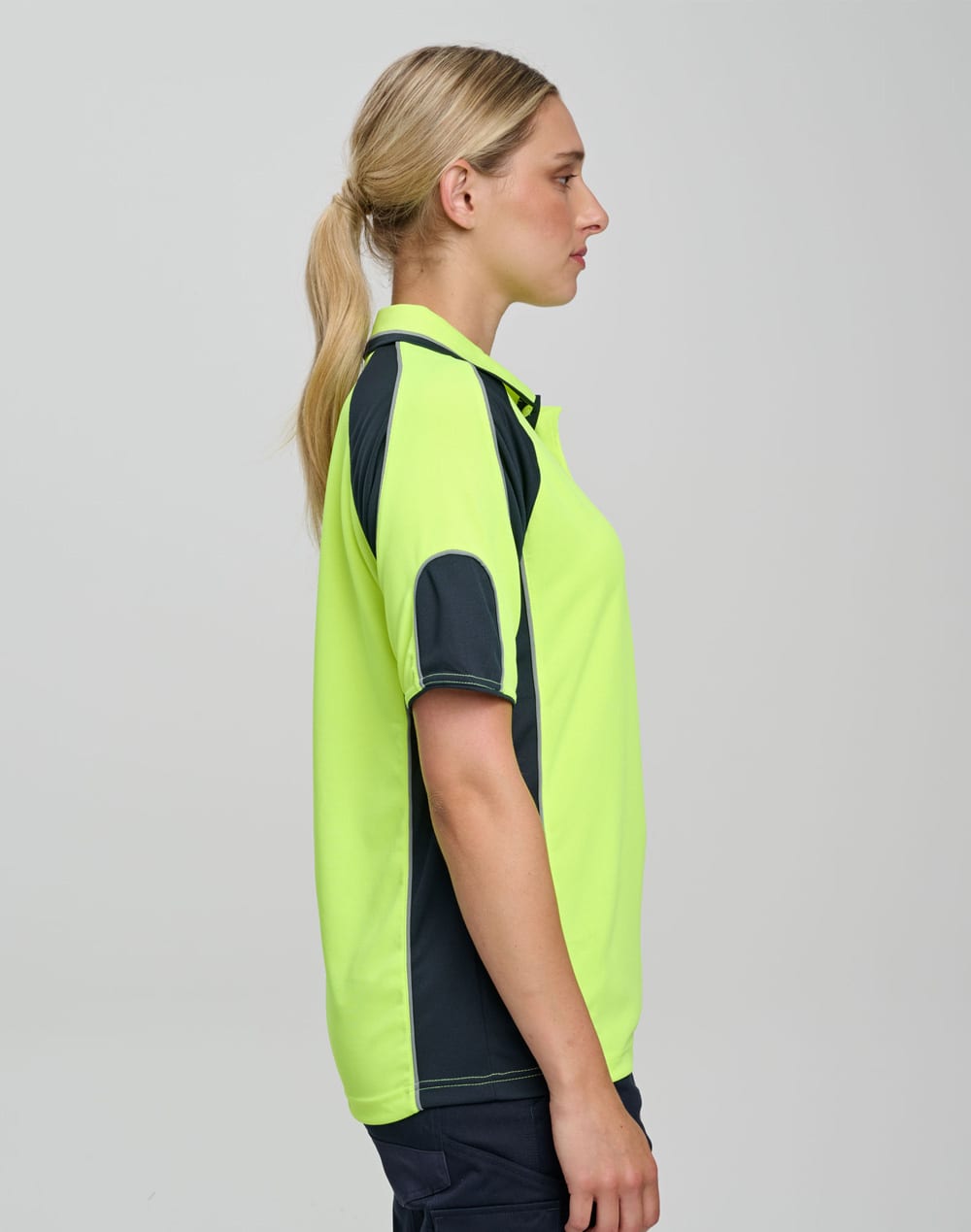Men's Hi-Vis Cooldry Contrast Polo with Sleeve Panels SH-SW61