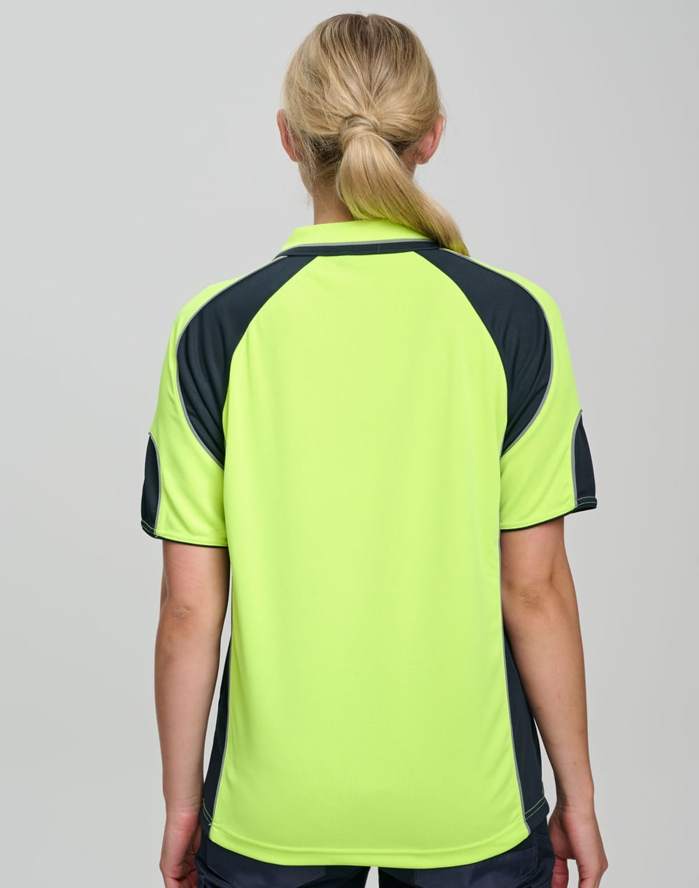 Men's Hi-Vis Cooldry Contrast Polo with Sleeve Panels SH-SW61