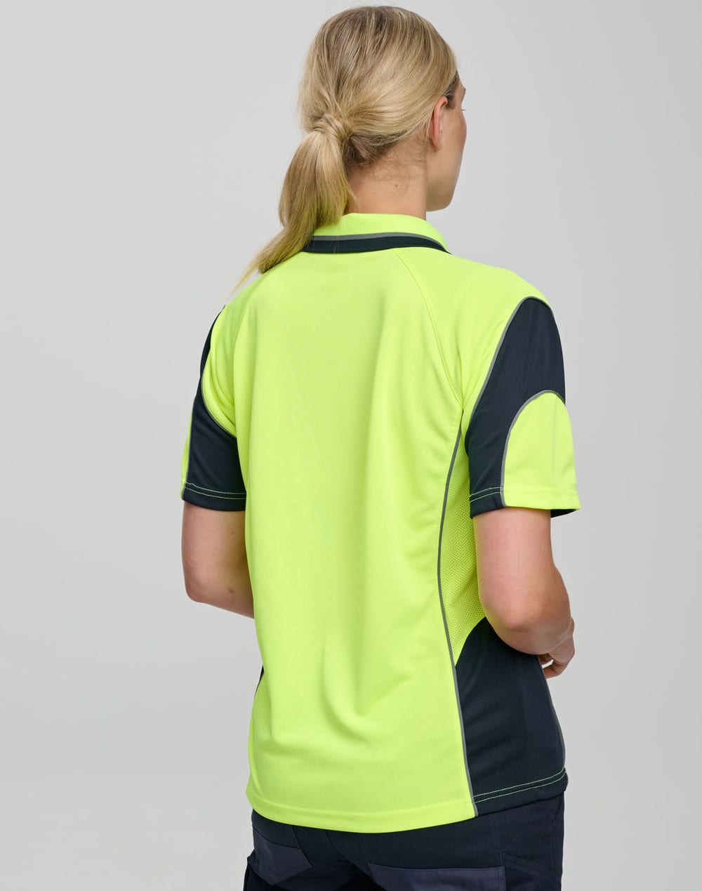 Cooldry Hi-Vis Mini Waffle Safety Polo SH-SW71