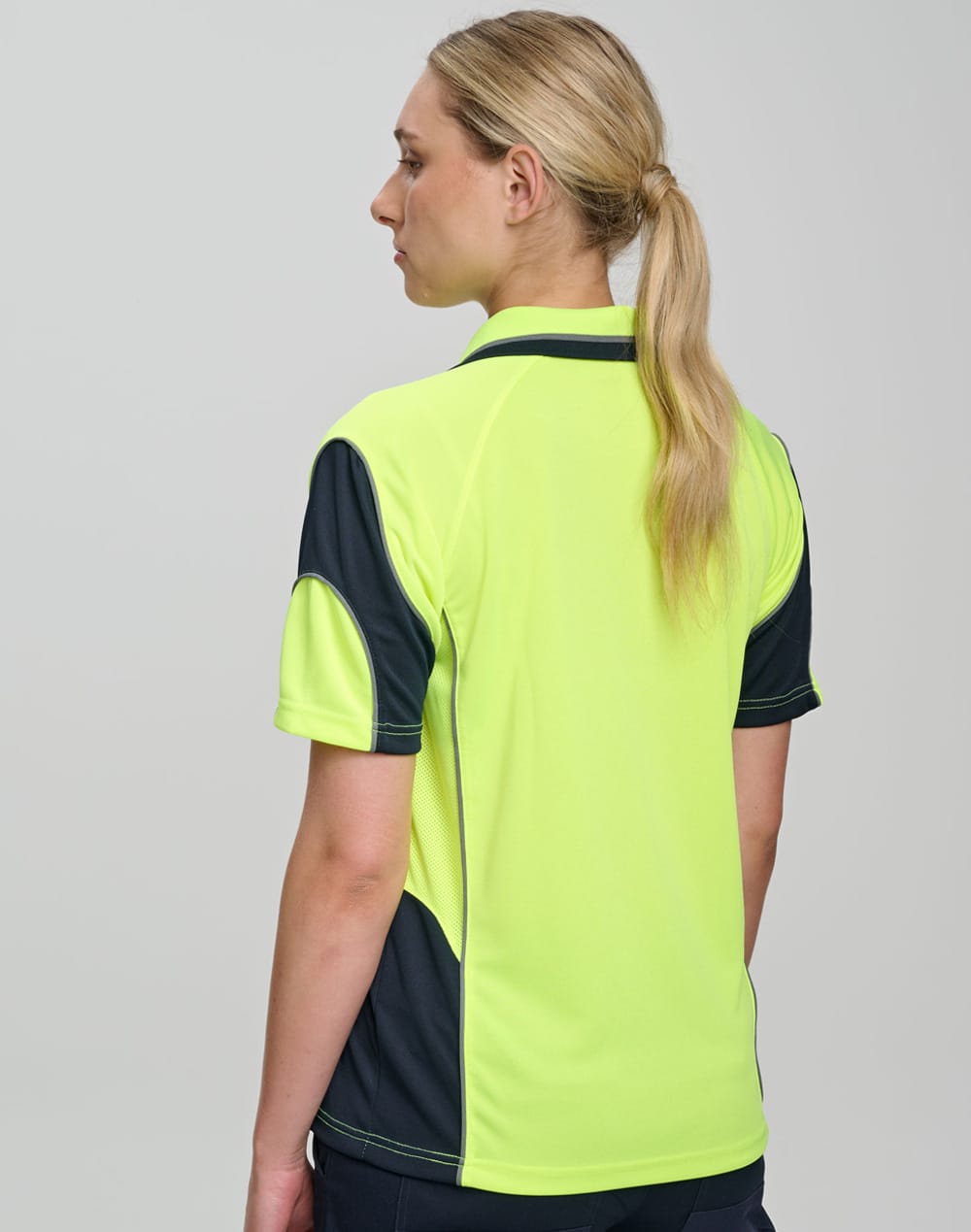Cooldry Hi-Vis Mini Waffle Safety Polo SH-SW71