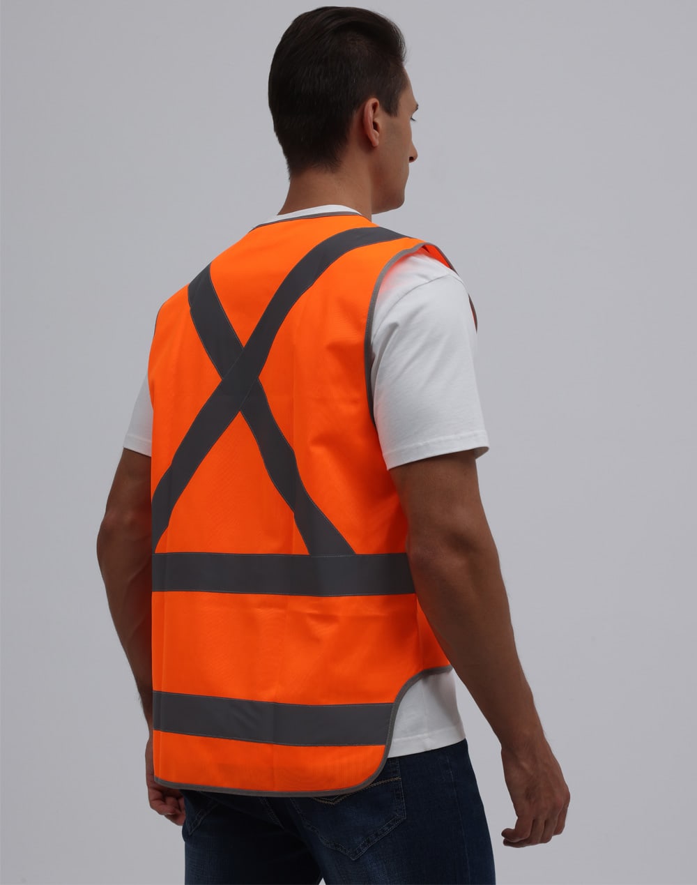 Hi-Vis X Back Safety Vest with Tail SH-SW72