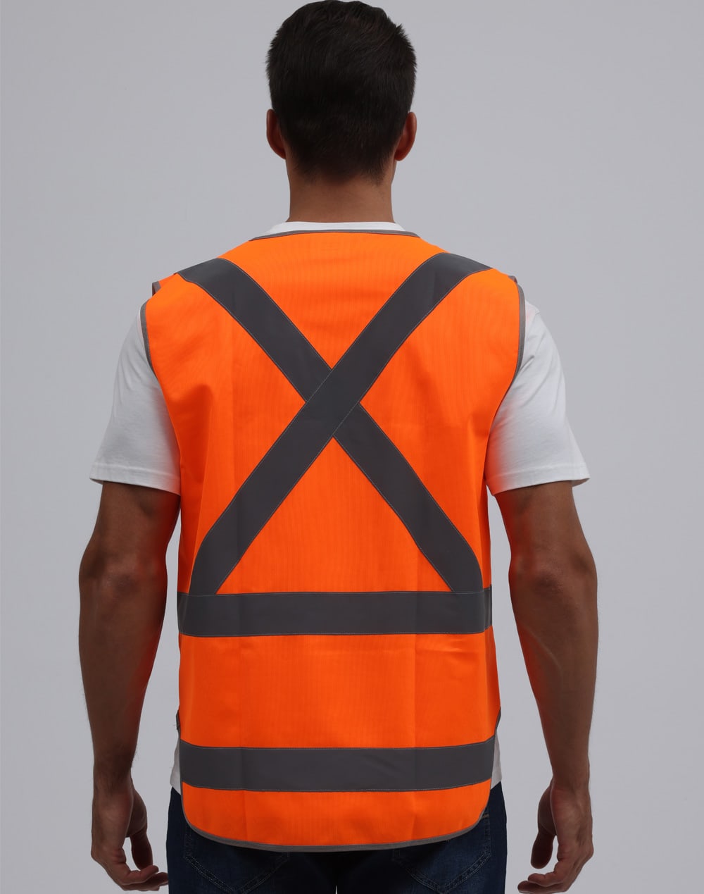 Hi-Vis X Back Safety Vest with Tail SH-SW72
