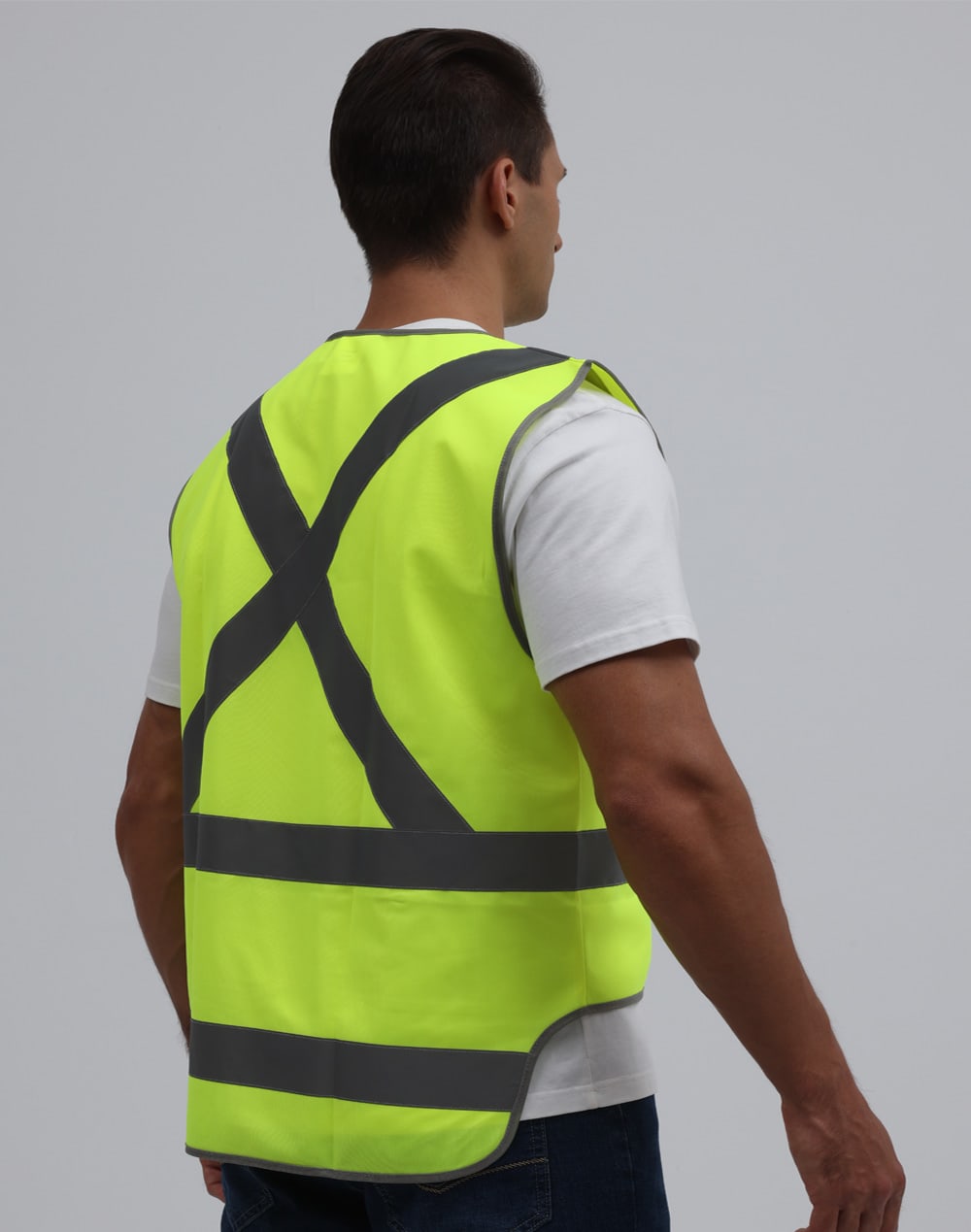 Hi-Vis X Back Safety Vest with Tail SH-SW72