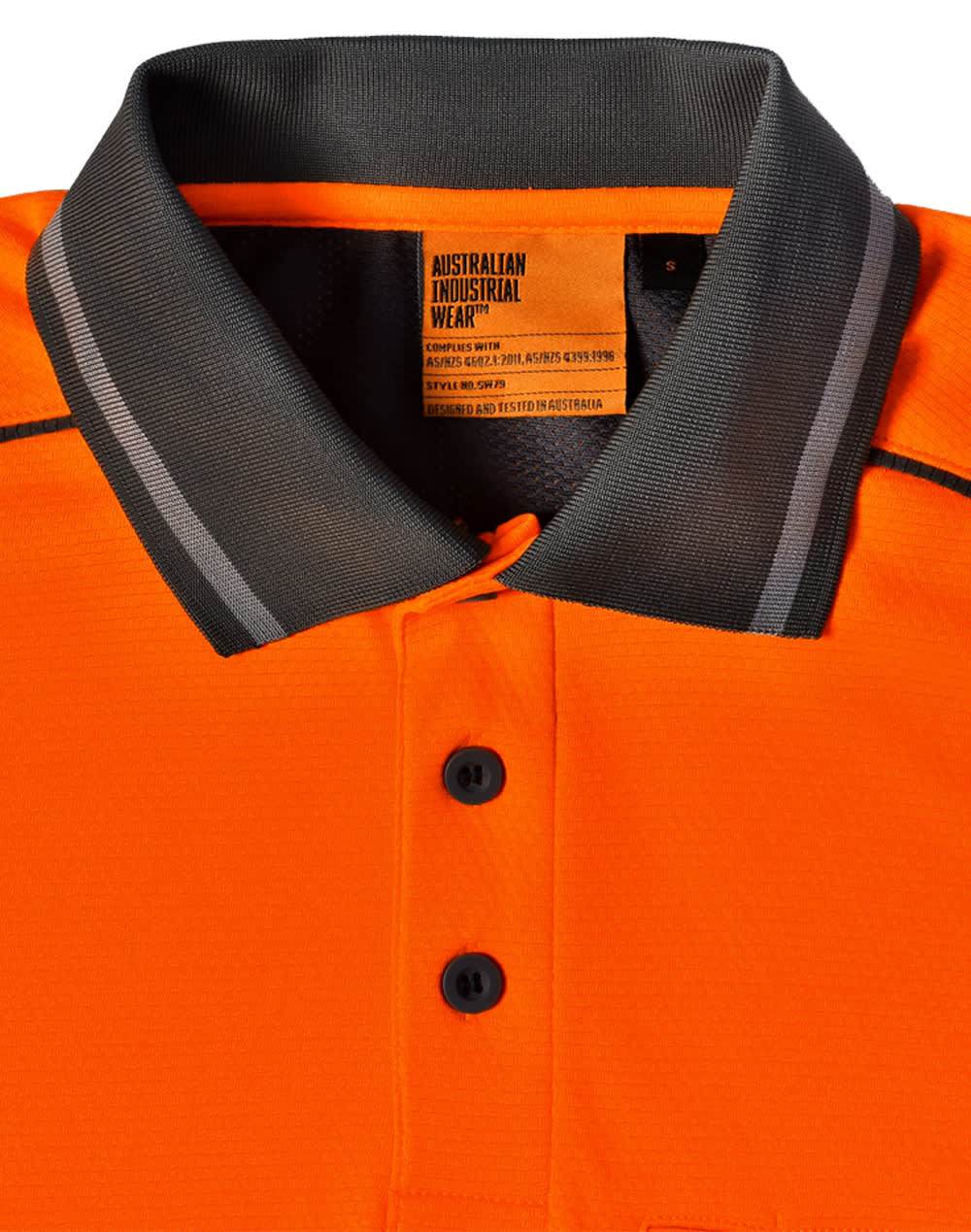 Hi-Vis Bamboo Charcoal Vented S/S Polo SH-SW79