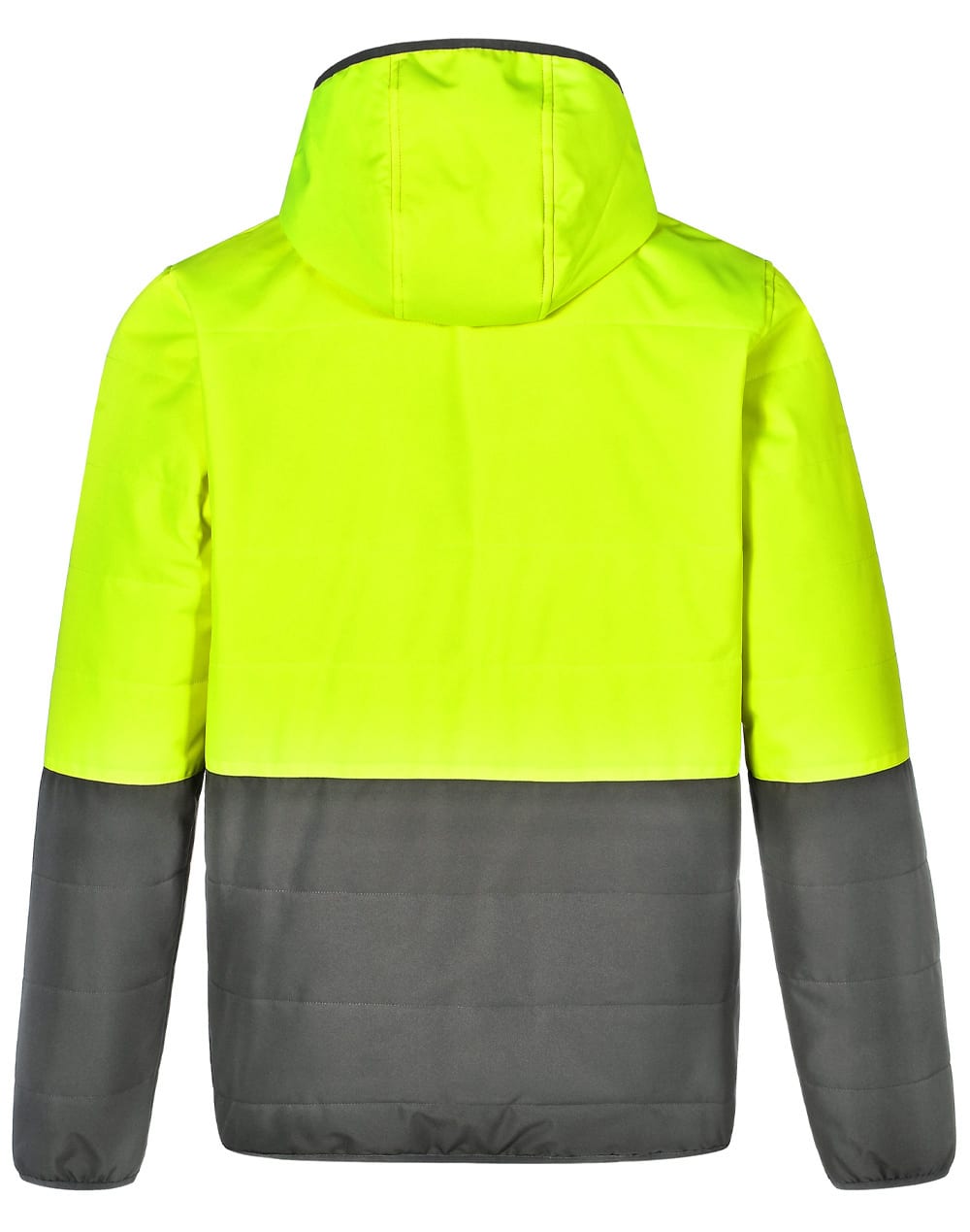 Unisex Hi Vis Modern Styling Hooded Puffer Jacket