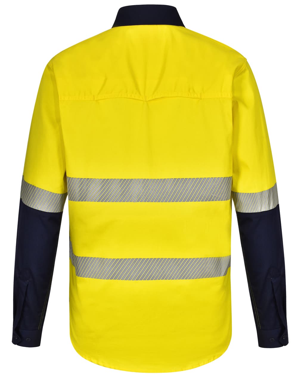 Unisex Hi Vis Cool-Breeze Safety Ls Shirt (Segmented Tape) SW83 | 